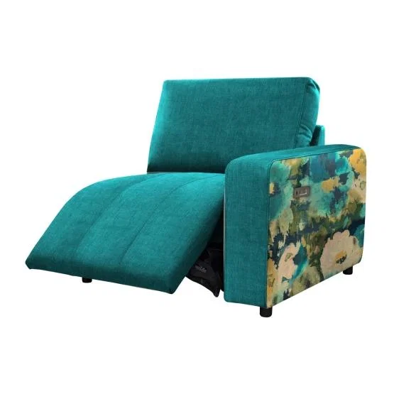 Jay Blades X G Plan Morley End Sofa Unit With Power Footrest - Leather - Lhf, Tweed – image 1