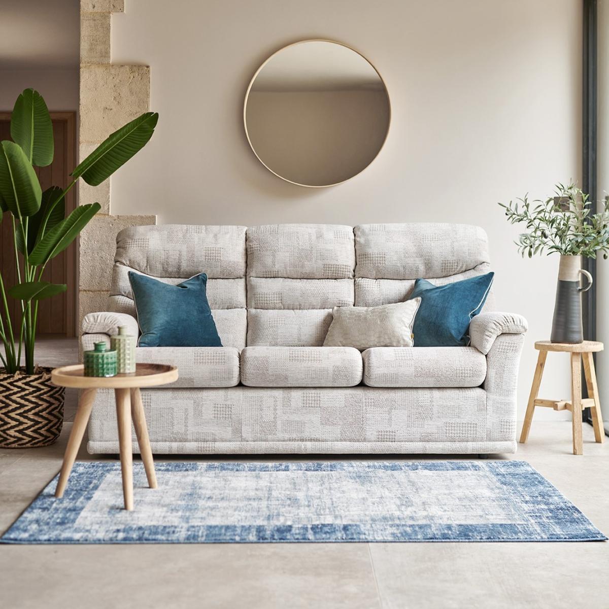G Plan Malvern 3 Cushion 3 Seater Sofa - Leather Grade P – image 1