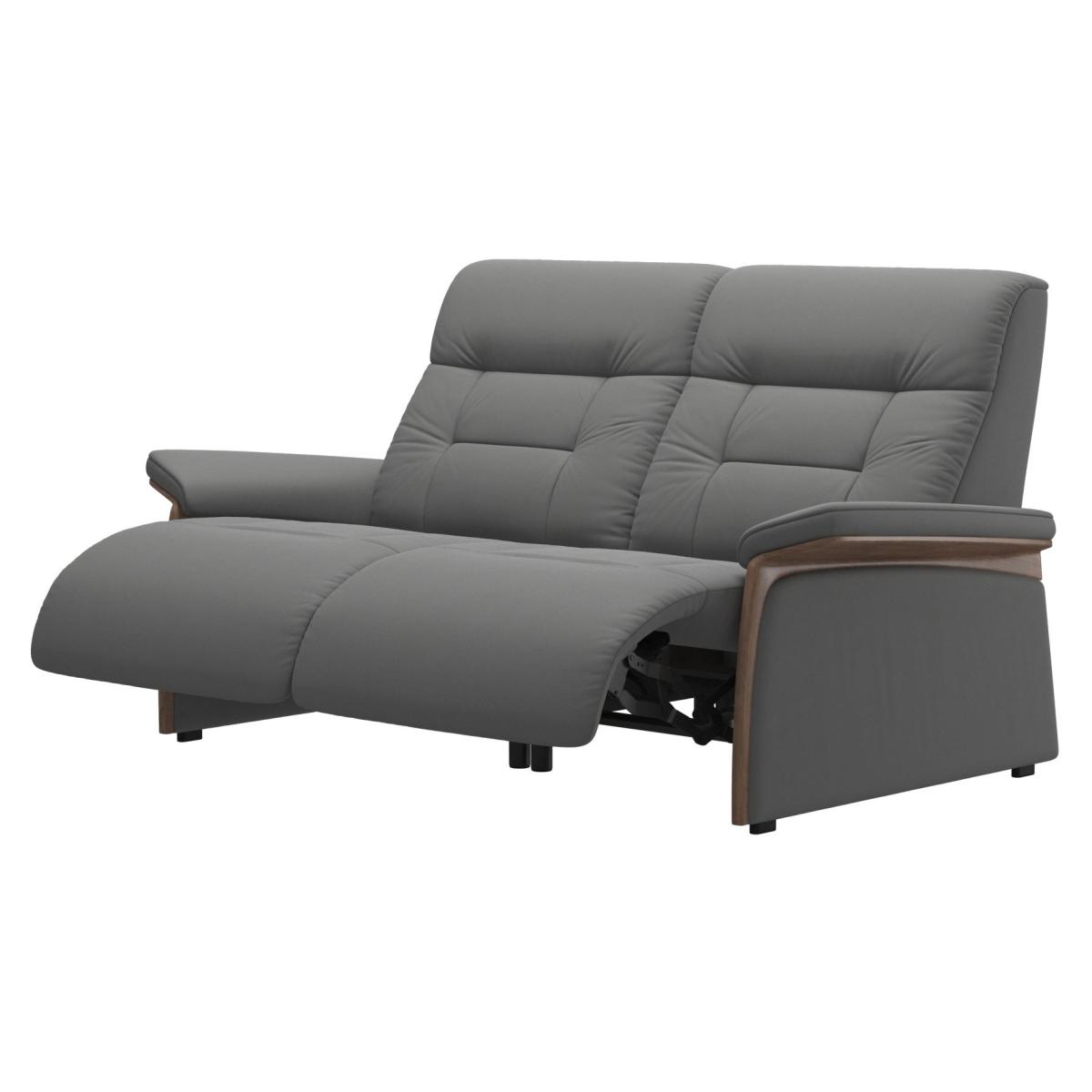 Stressless Mary Recliner Sofa With Wooden Arms - 2 Seater - Batick Leather - 2 Manual Seats – image 3