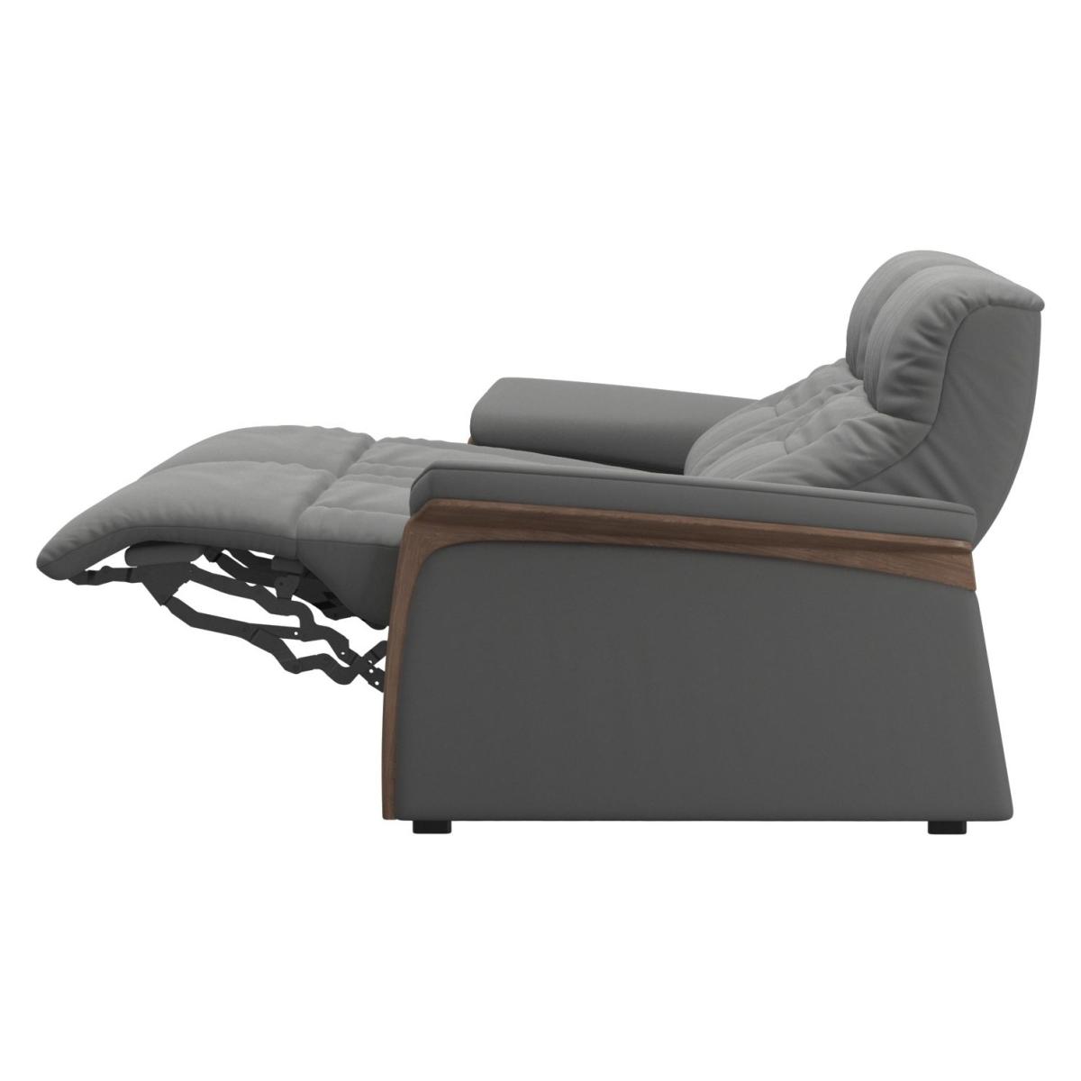 Stressless Mary Recliner Sofa With Wooden Arms - 2 Seater - Batick Leather - 2 Manual Seats – image 4