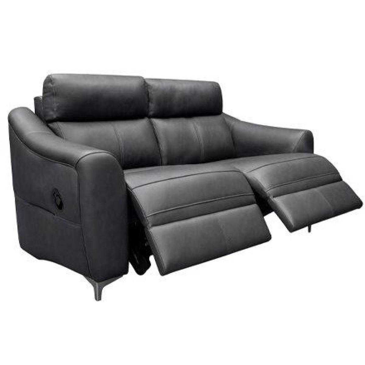 Downtown G Plan Monza 2 Seater Recliner Sofa - Leather Grade N - Double Manual – image 7