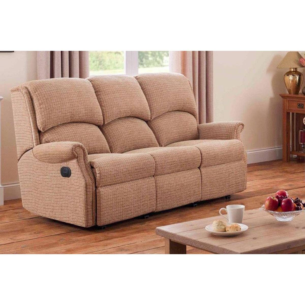 Celebrity Regent 3 Seater Recliner Sofa - Aquaclean Fabric - Single Motor – image 2