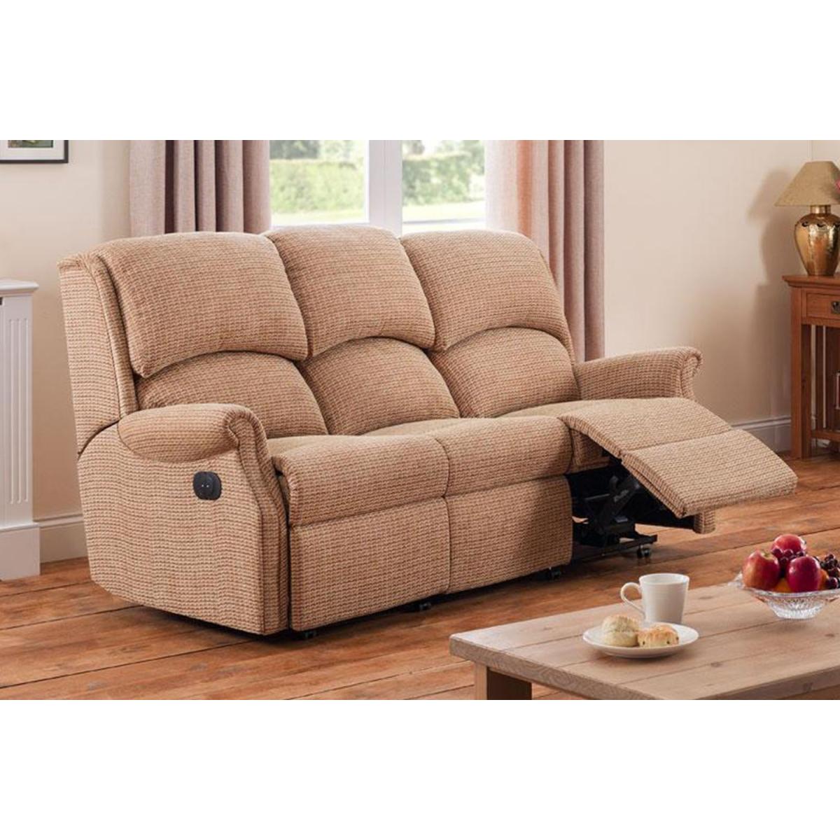 Celebrity Regent 3 Seater Recliner Sofa - Aquaclean Fabric - Single Motor – image 3