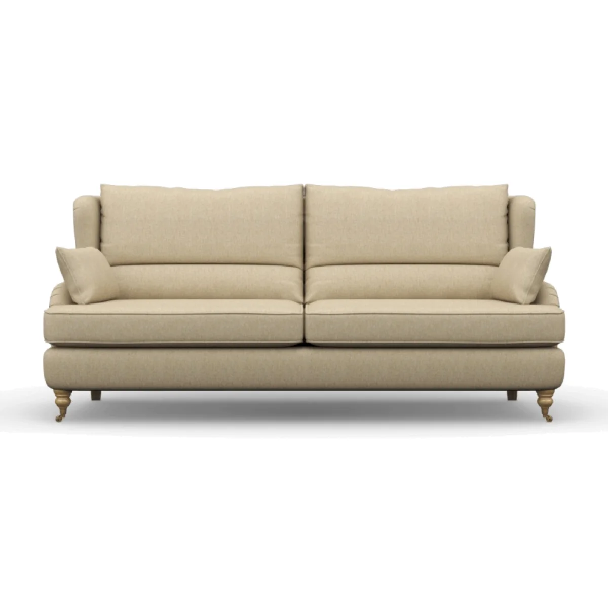 Wood Bros Bayford Compact 3 Seater Sofa - Moon Fabric Grade D – image 1