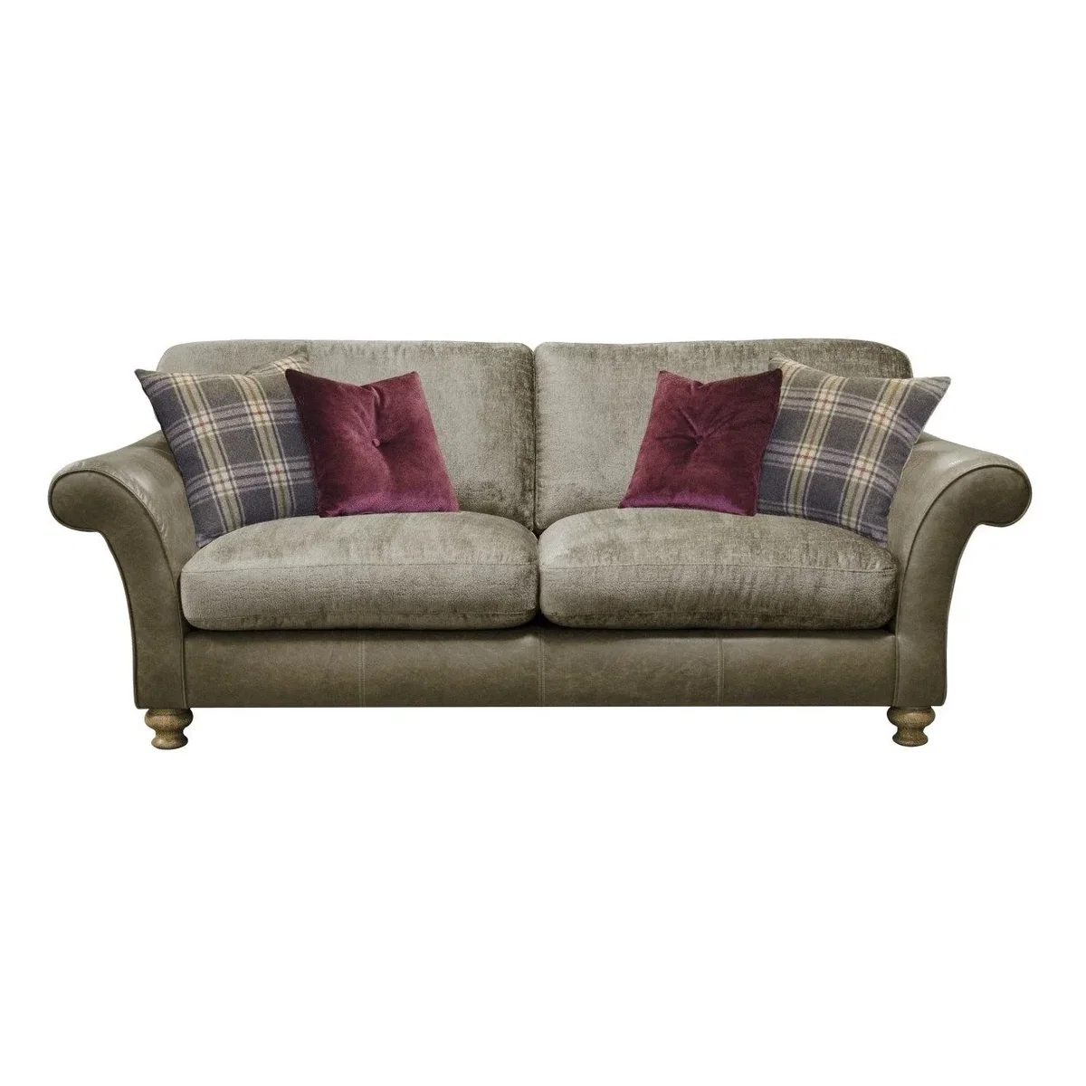 Alexander and James Milton 3 Seater Standard Back Sofa - Leather Grade A – image 2