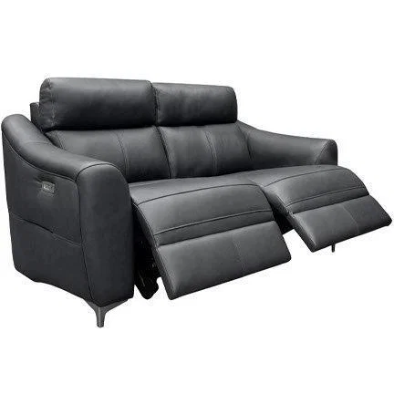 Downtown G Plan Monza 2 Seater Recliner Sofa - Leather Grade P - Double Manual – image 8