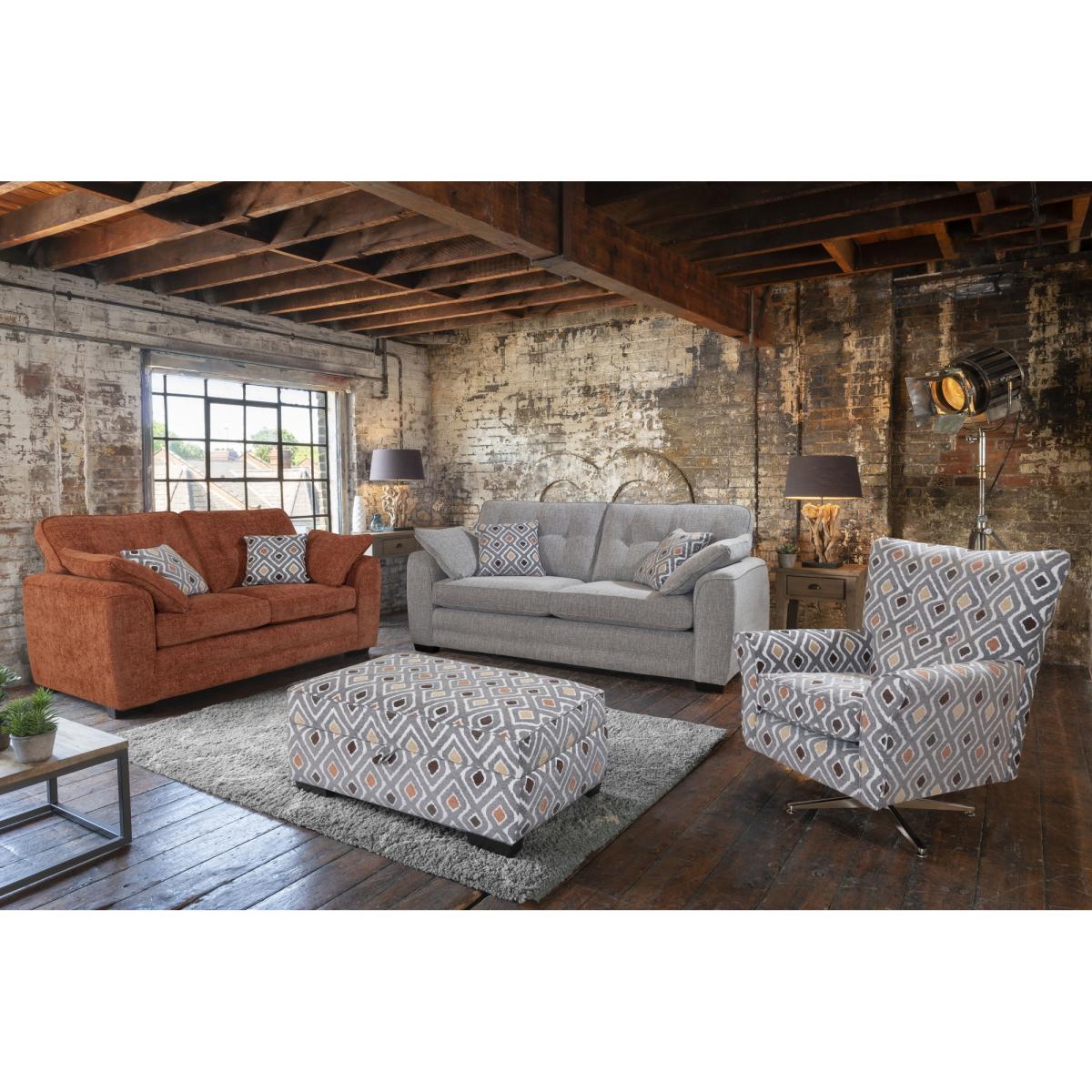 Downtown Bilbao Fabric Sofa - 4 Seater - Fabric Grade A – image 5