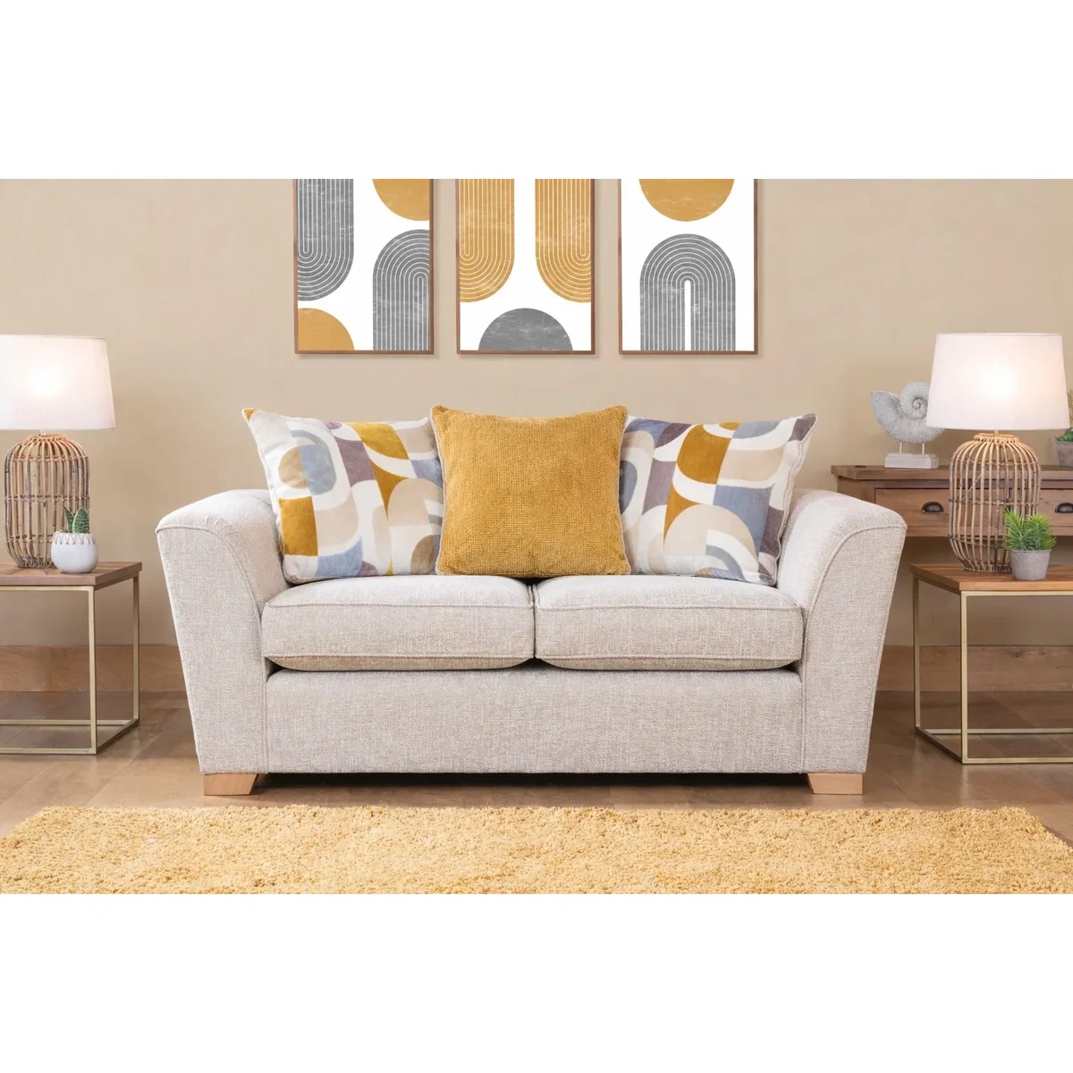 Taylor Pillow Back 2 Seater Sofa in Fabric - Grade SE – image 2