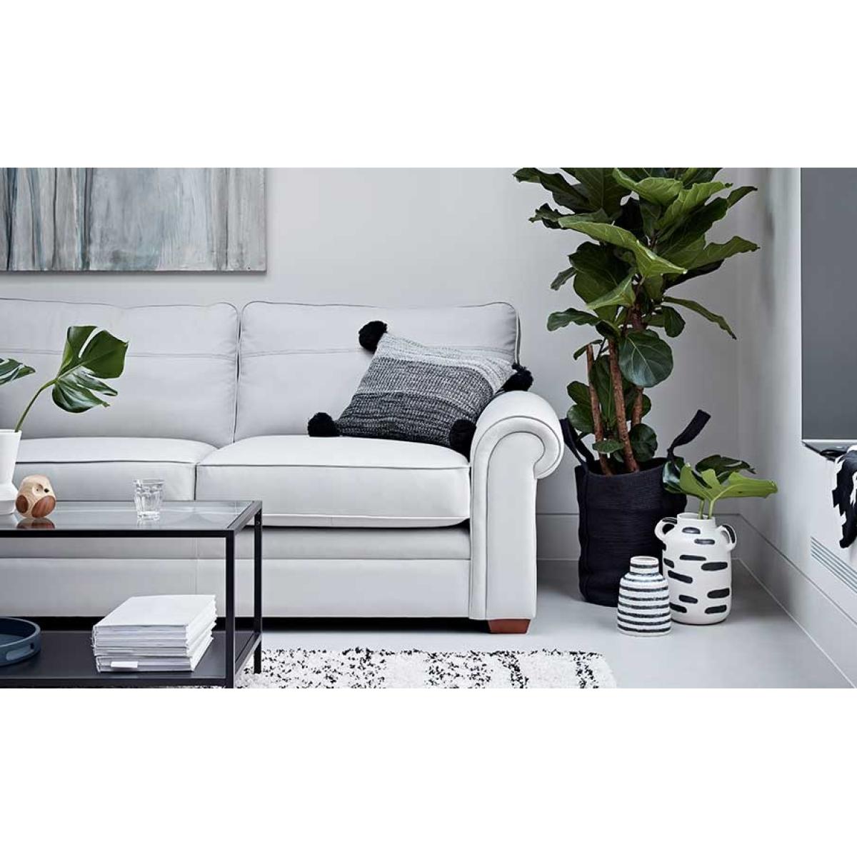 Parker Knoll Amersham Formal Back 2 Seater Sofa - Leather Grade M – image 4
