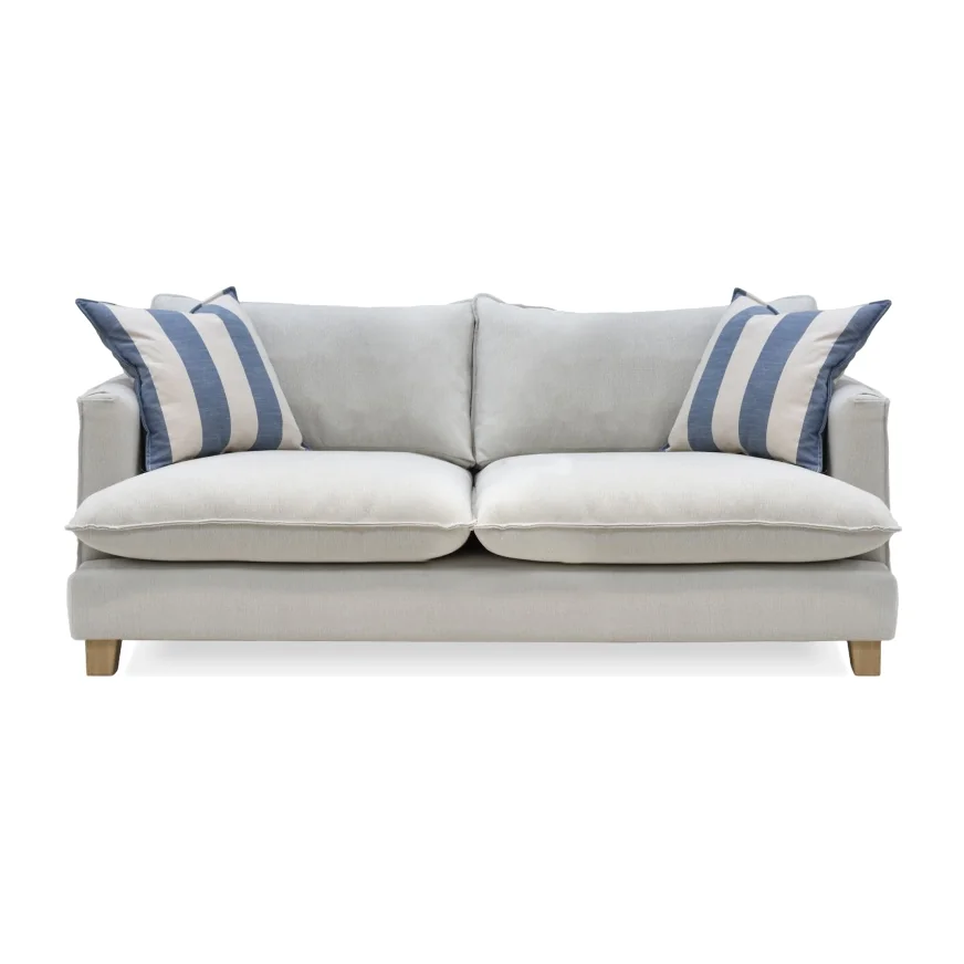 Vogue Williams Howth Medium Sofa - Coastal Stripe - Feather Wraped Foam – image 1