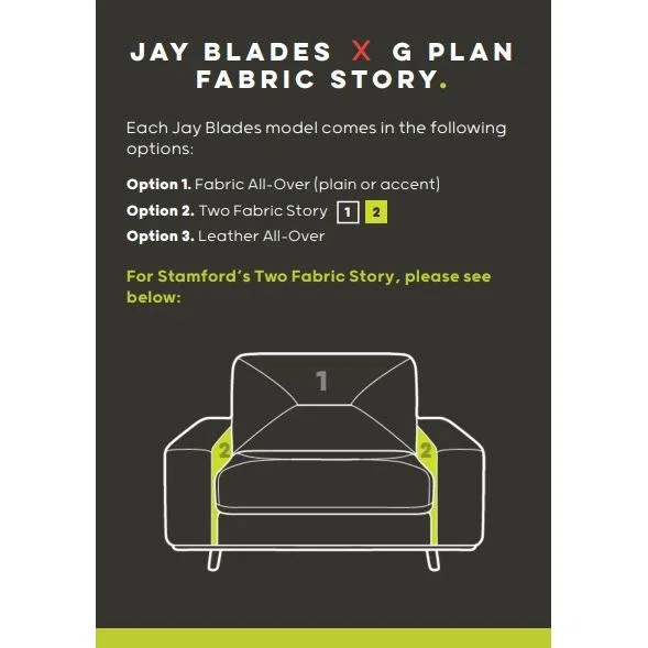 Jay Blades X G Plan Stamford Sofa - Grand - Accent Fabric, Leather, Tweed, [ – image 10