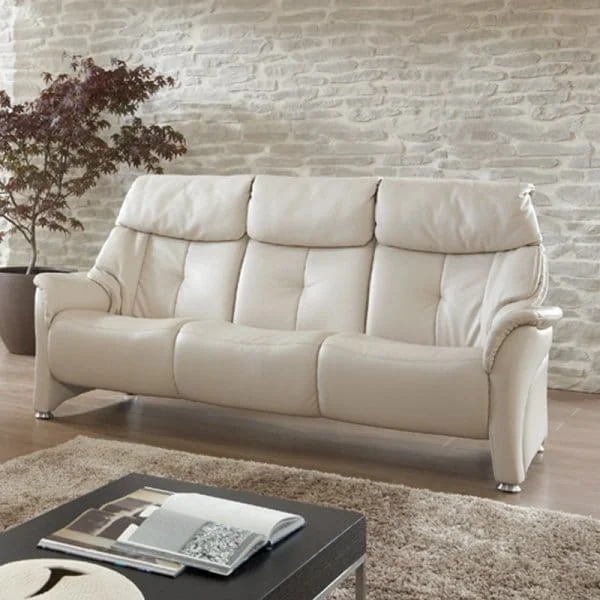 Himolla Chester Fixed 3 Seater Sofa - Fabric F24 - Aluminium Feet – image 7