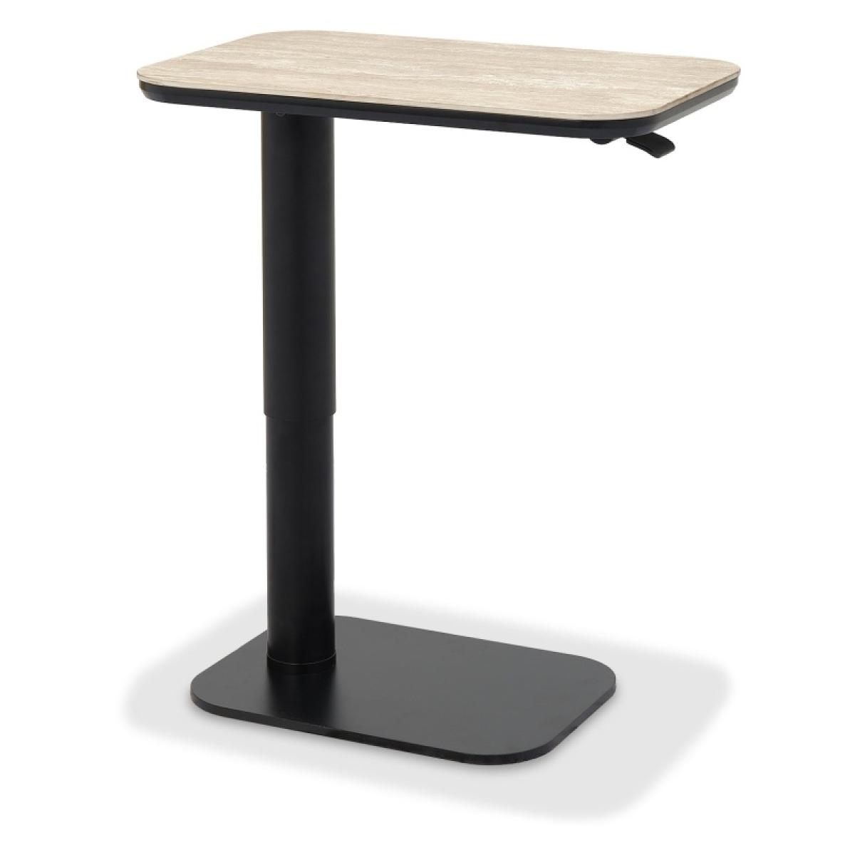 Sully Sintered Stone Gas Lift Adjustable Sofa Table - Beige – image 5