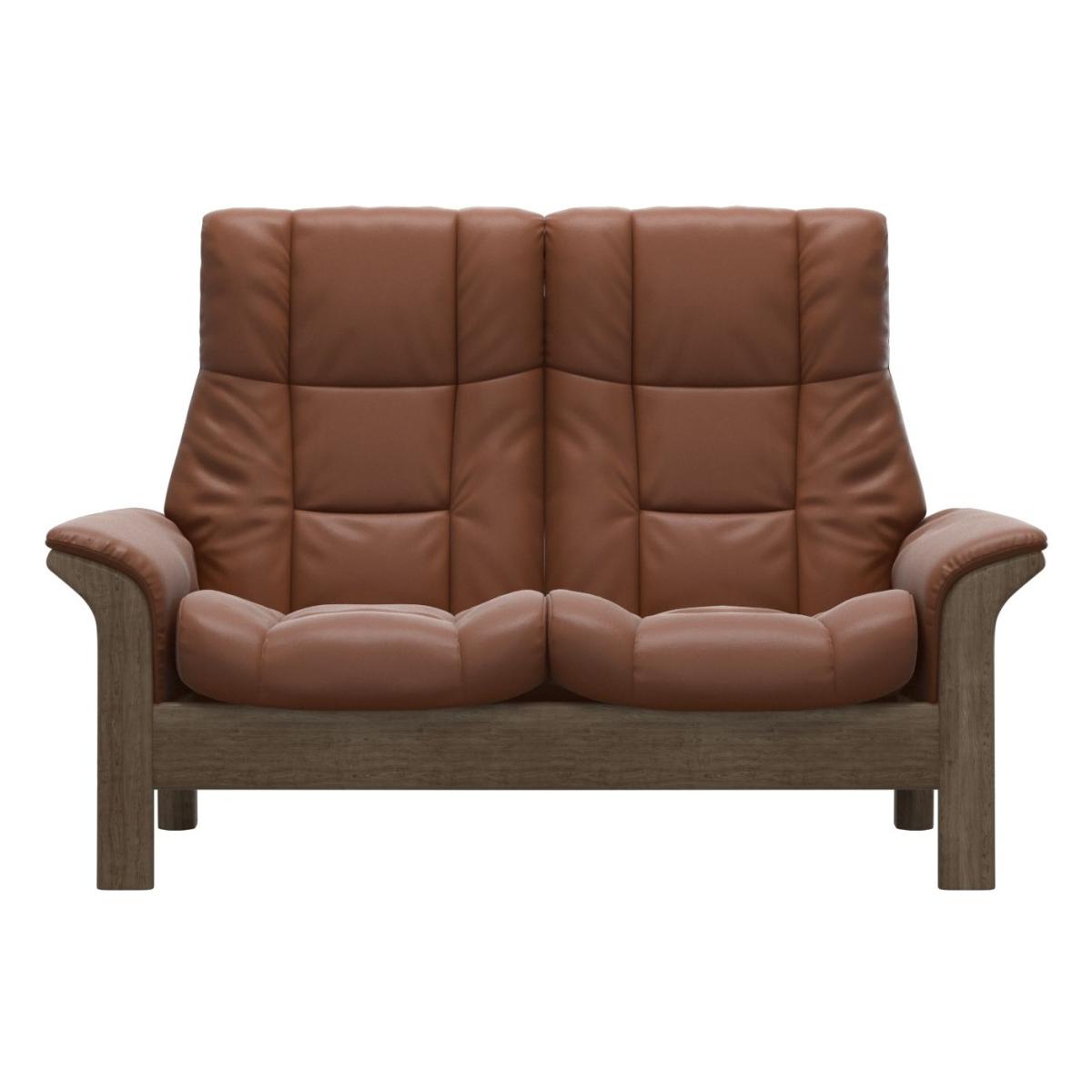 Stressless Windsor High Back 2 Seater Recliner Sofa - Paloma Sand – image 3