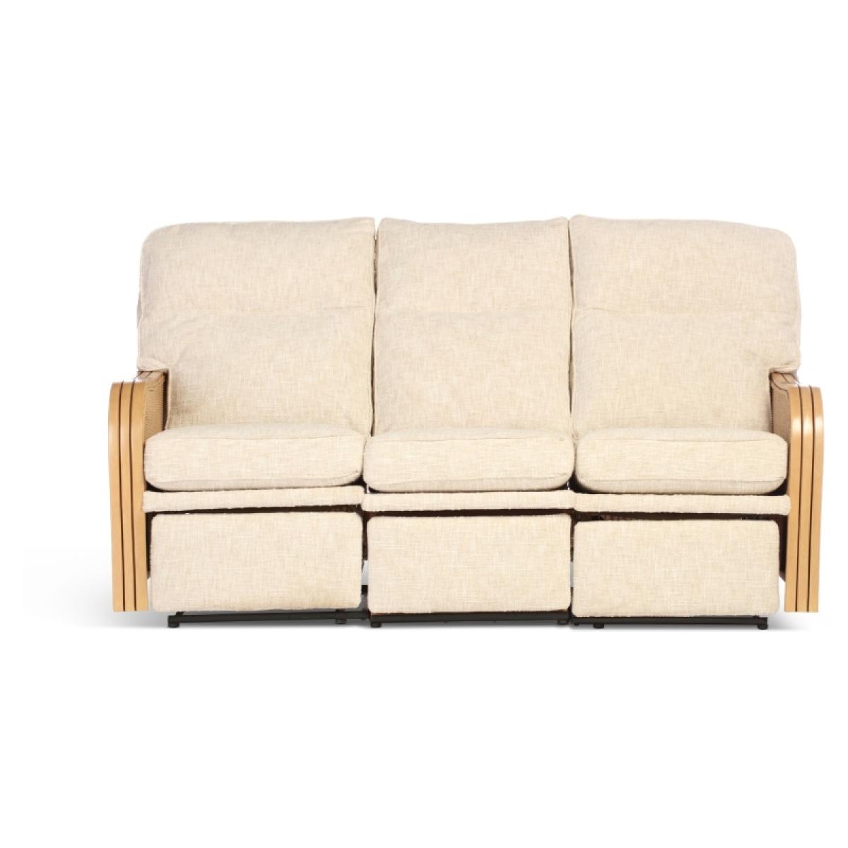 Desser Paris 3 Seater Reclining Sofa and 2 Chairs Sofa - Light Oak - Fabric Grade B In LightOak – image 11
