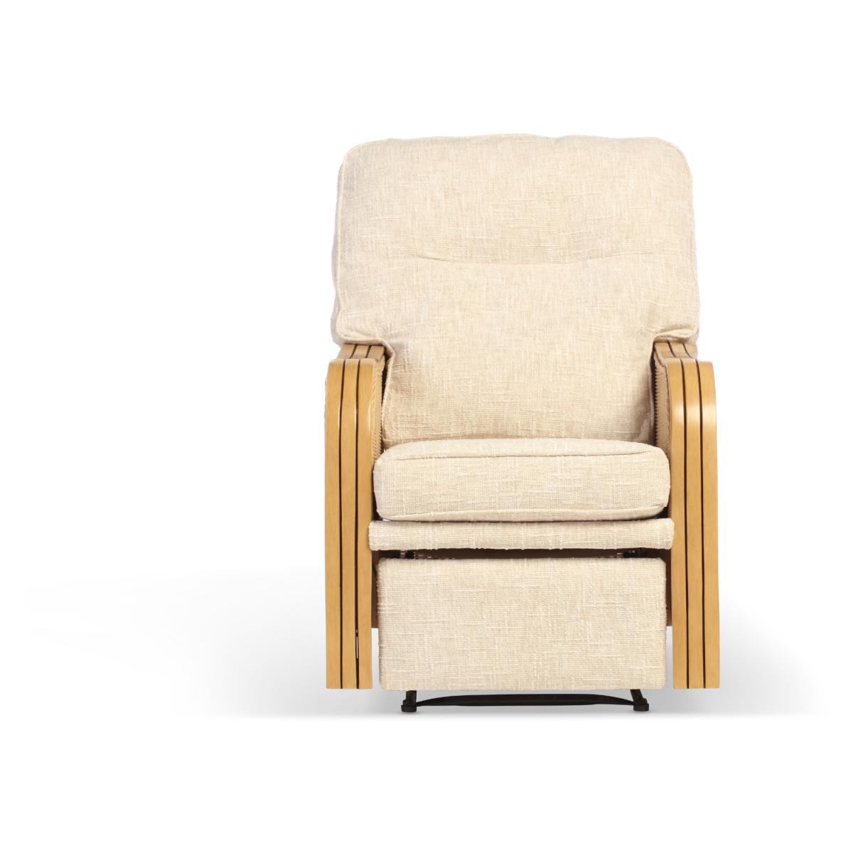 Desser Paris 3 Seater Reclining Sofa and 2 Chairs Sofa - Light Oak - Fabric Grade B In LightOak – image 4