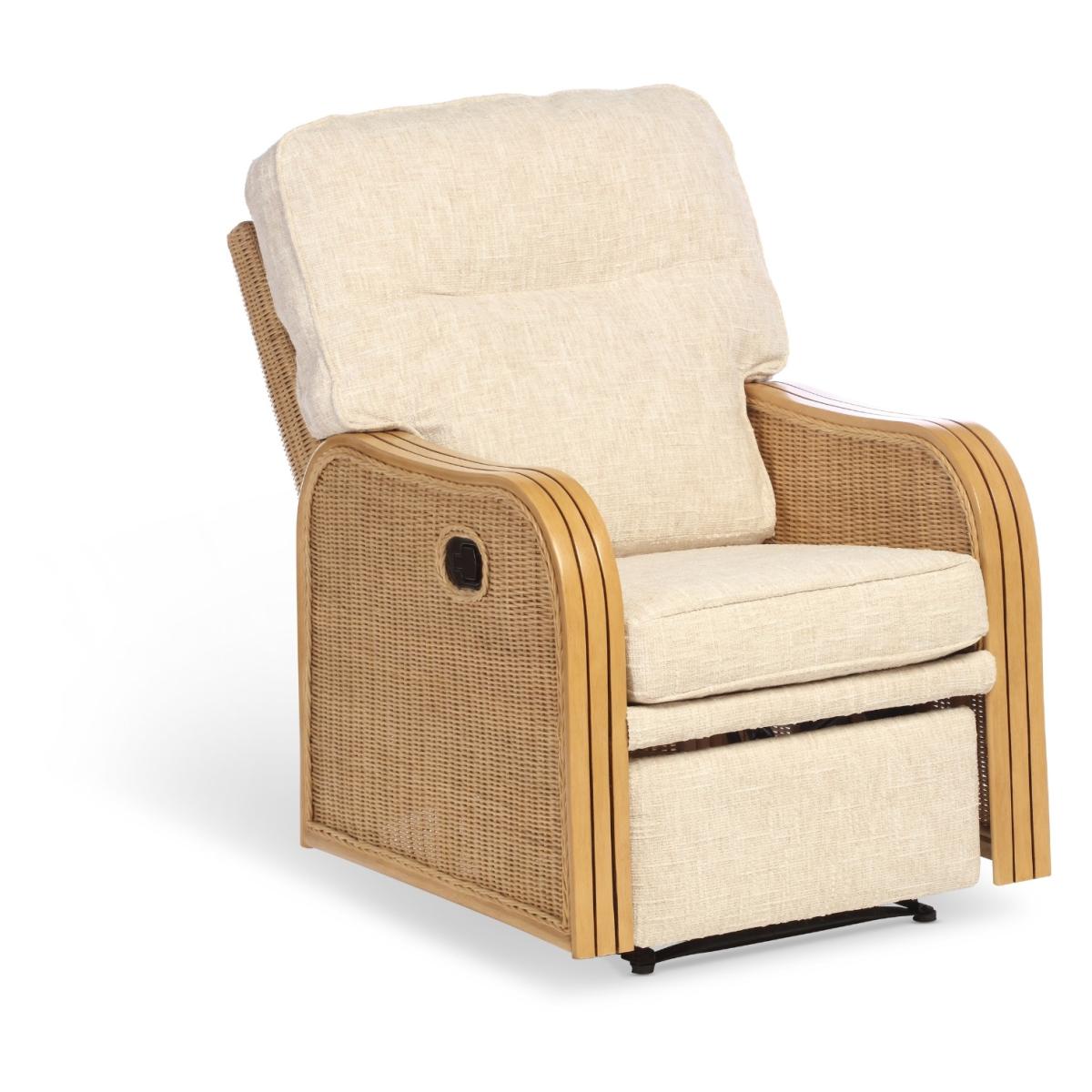 Desser Paris 3 Seater Reclining Sofa and 2 Chairs Sofa - Light Oak - Fabric Grade B In LightOak – image 5
