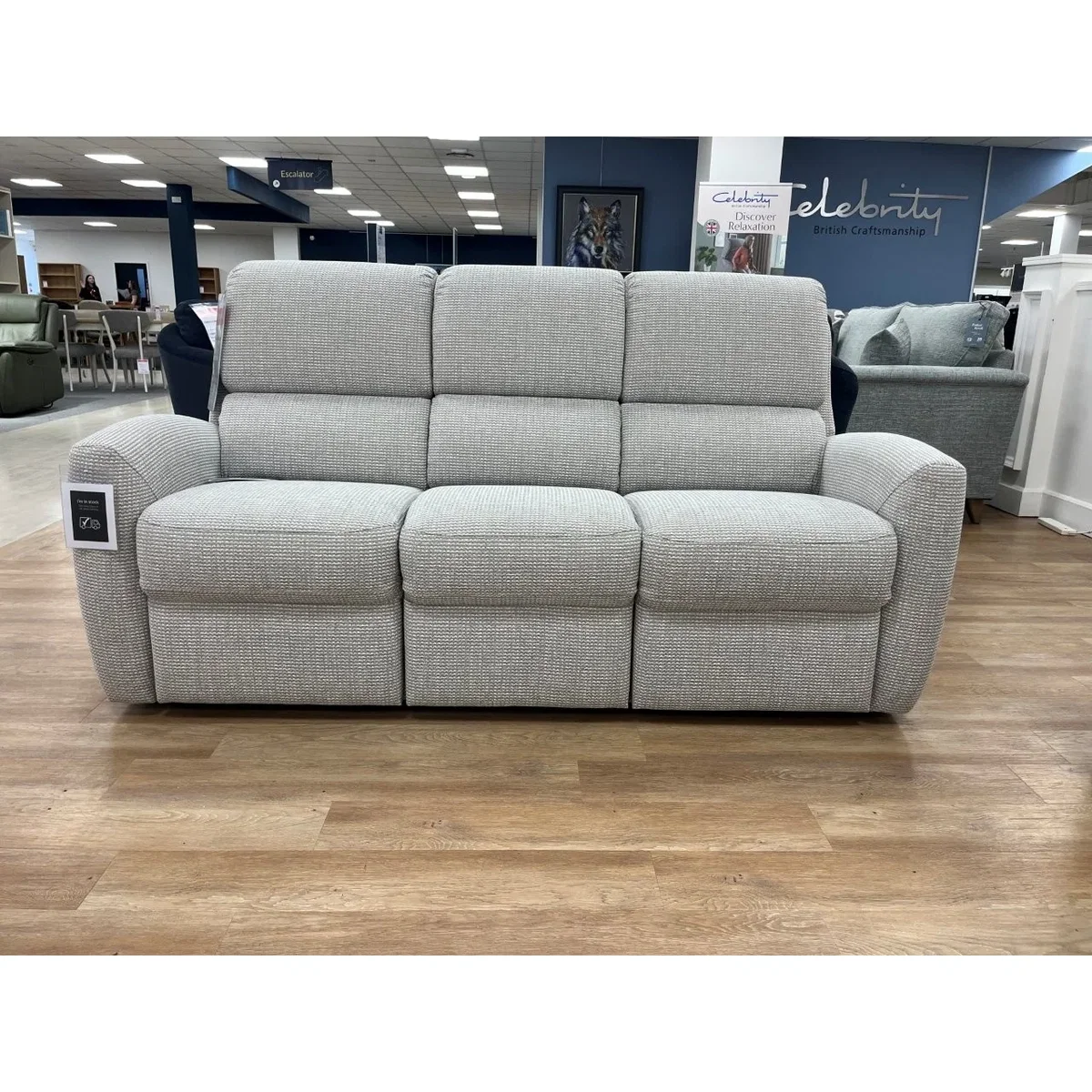 G Plan Hamilton 3 Seater Sofa in Sahara Silver Fabric – image 4