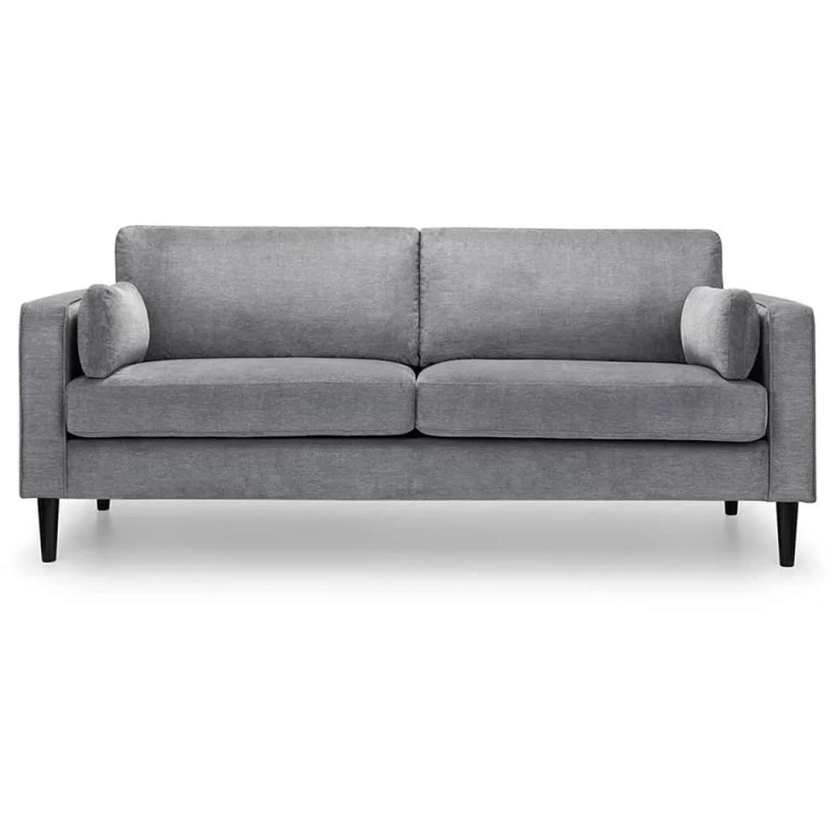 Julian Bowen Hayward 3 Seater - Grey Chenille Fabric – image 3
