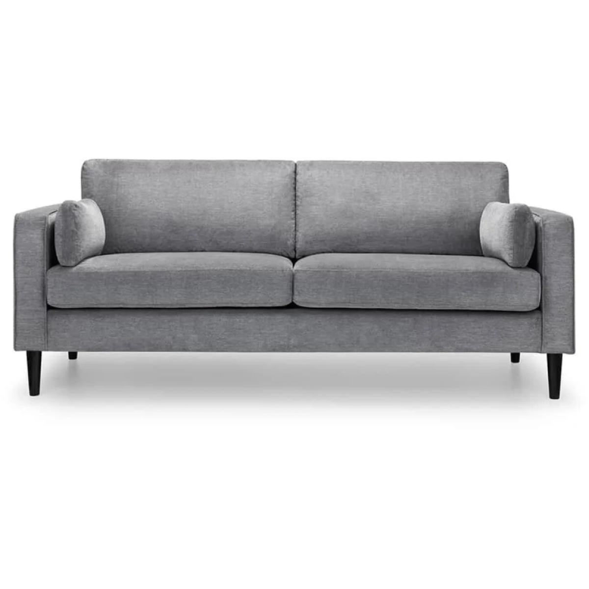 Julian Bowen Hayward 3 Seater - Grey Chenille Fabric – image 7
