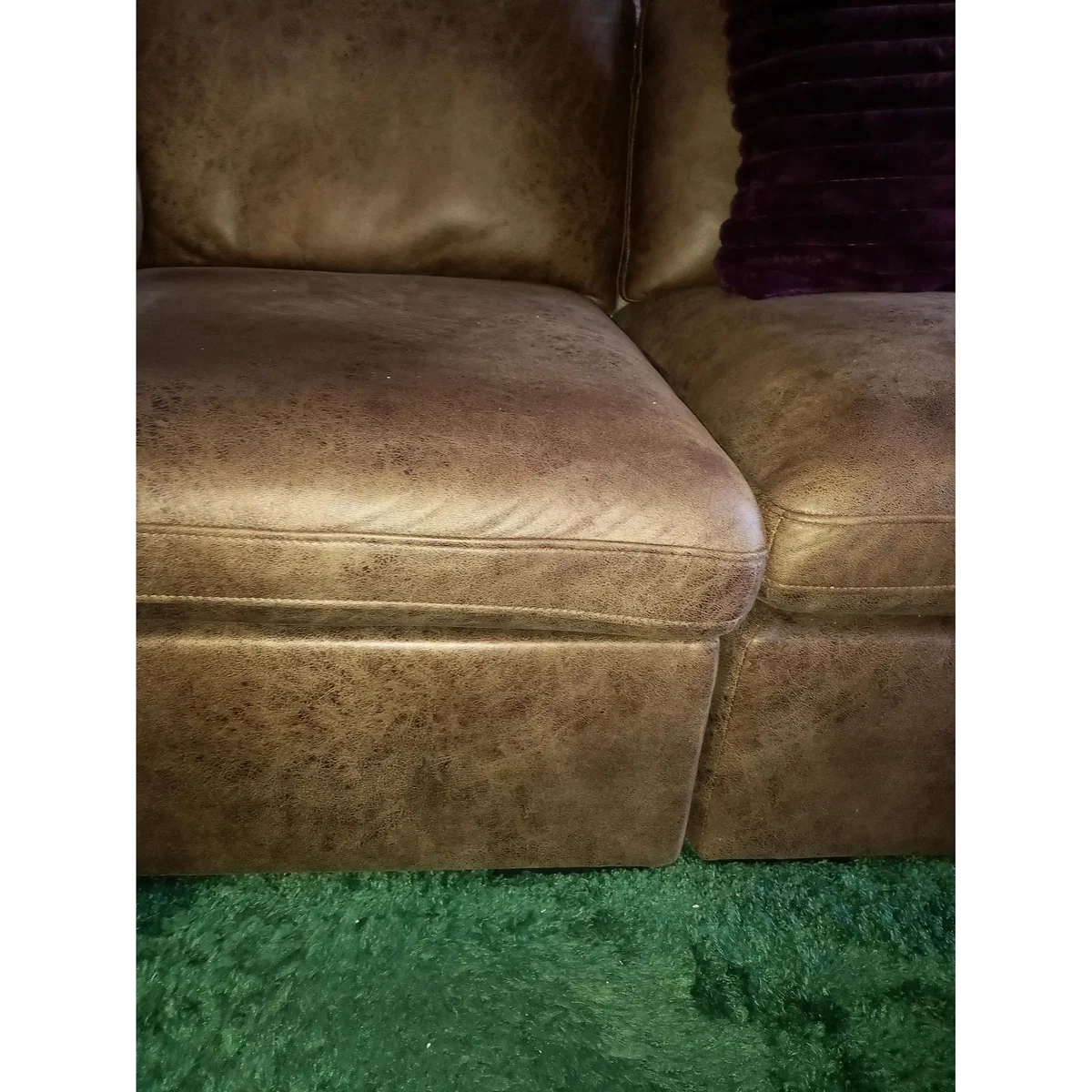 ExDisplay Mikey 2 Seater Sofa Brown 190x95cm 2S – image 11
