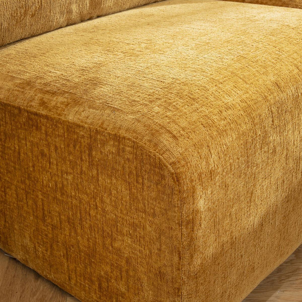 Martha 6 Seater U-Shape Sofa Mustard Chenille 348x176cm 6L – image 4