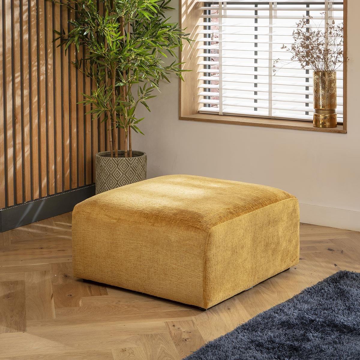 Martha 6 Seater U-Shape Sofa Mustard Chenille 348x176cm 6L – image 8