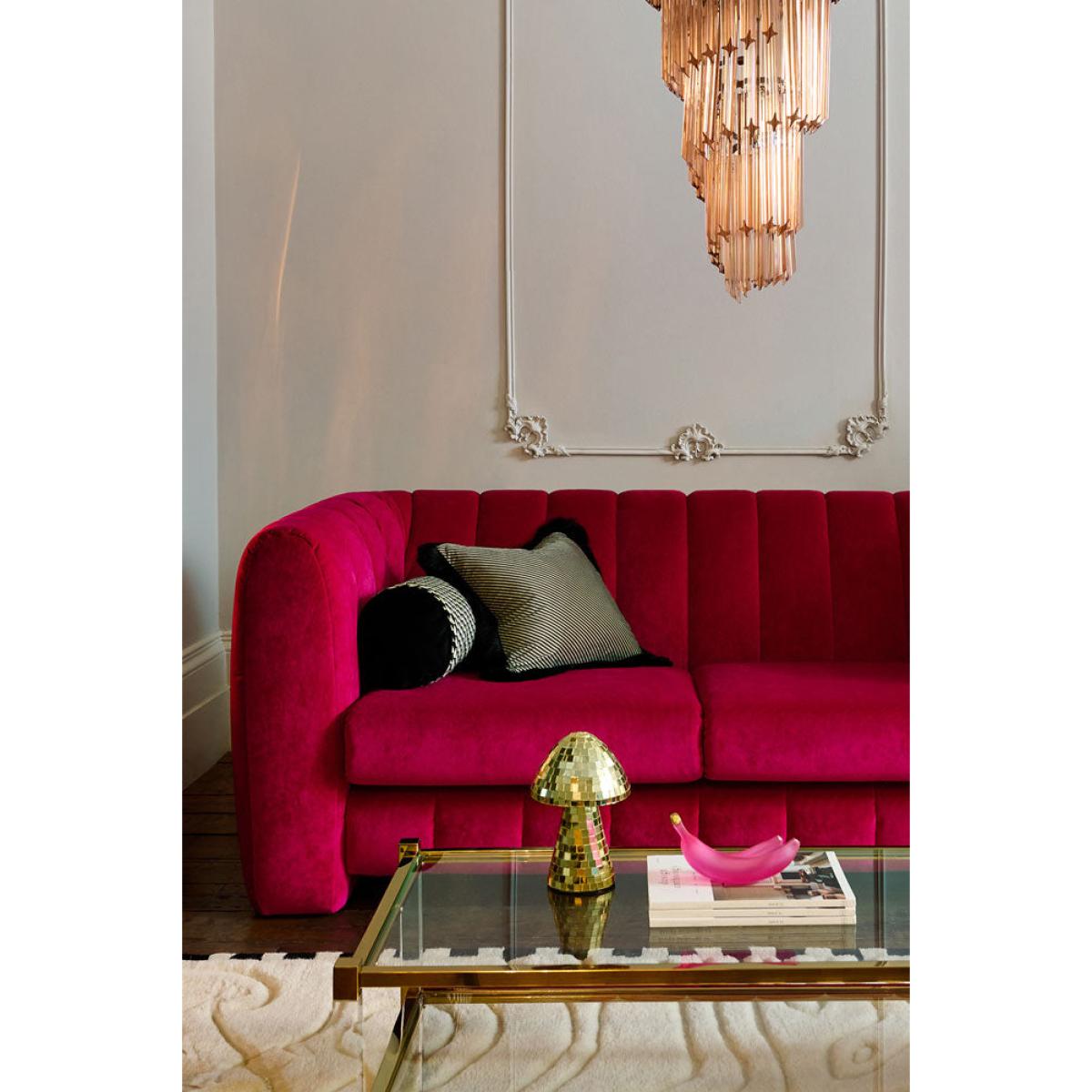 The Bowie Medium Sofa In Luxe Needlecord Velvet Harry's Pink – image 3