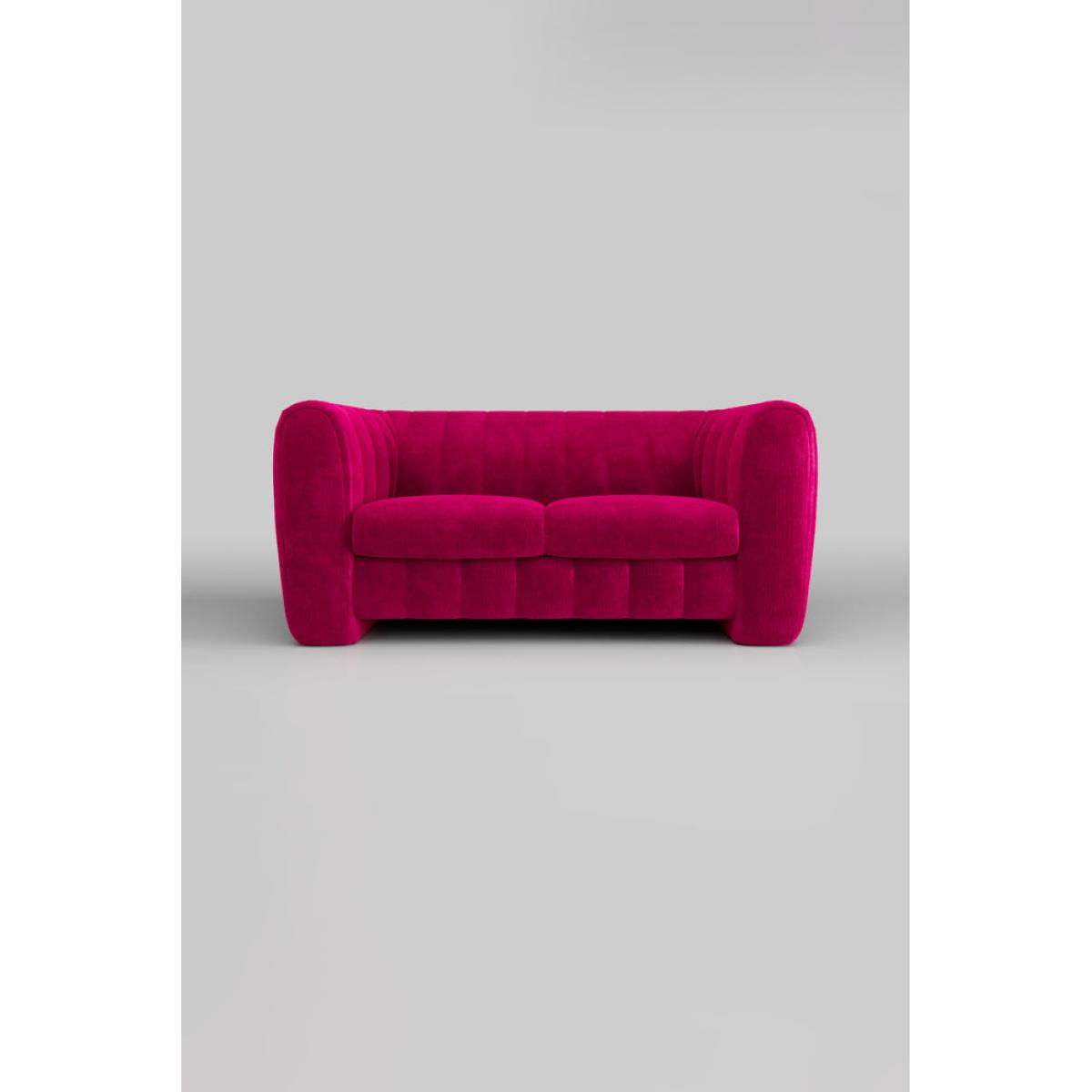 The Bowie Medium Sofa In Luxe Needlecord Velvet Harry's Pink – image 4