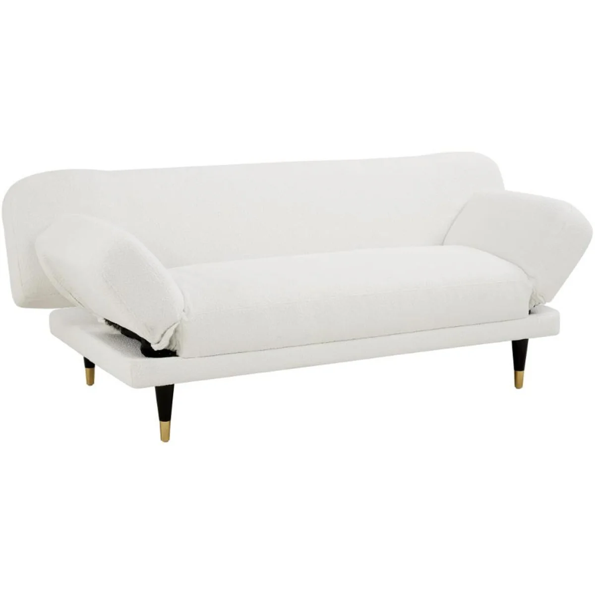 Silas Sofa Bed With Adjustable Armrests - White Boucle – image 4