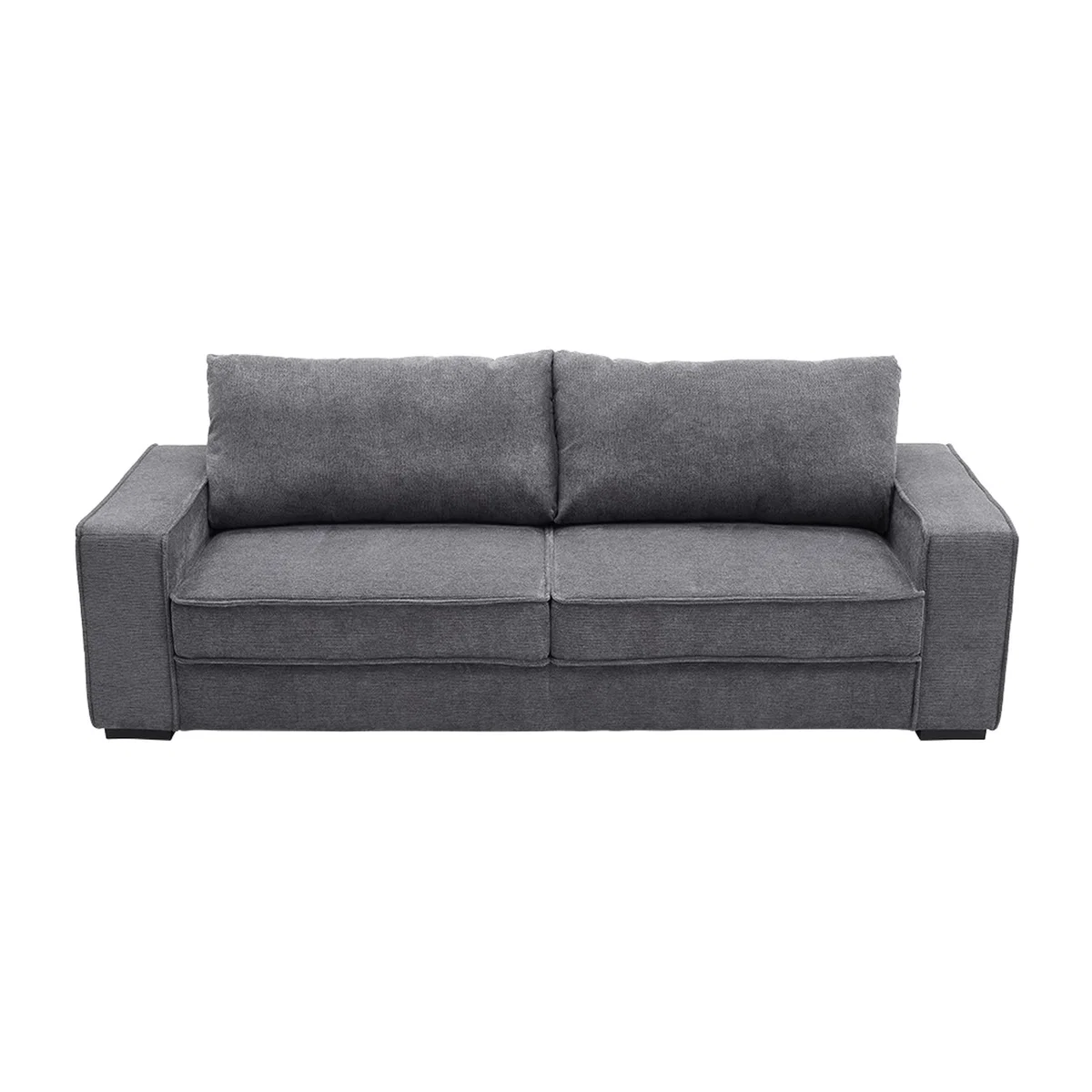 3-Seater Linen Cosy Sofa - Light Grey
