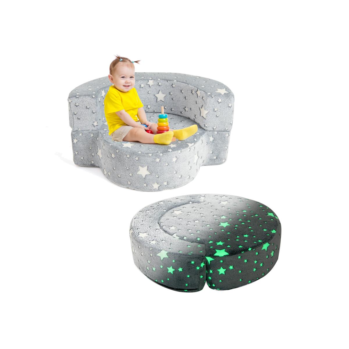 Glow-in-the-Dark Kids Sofa - Grey