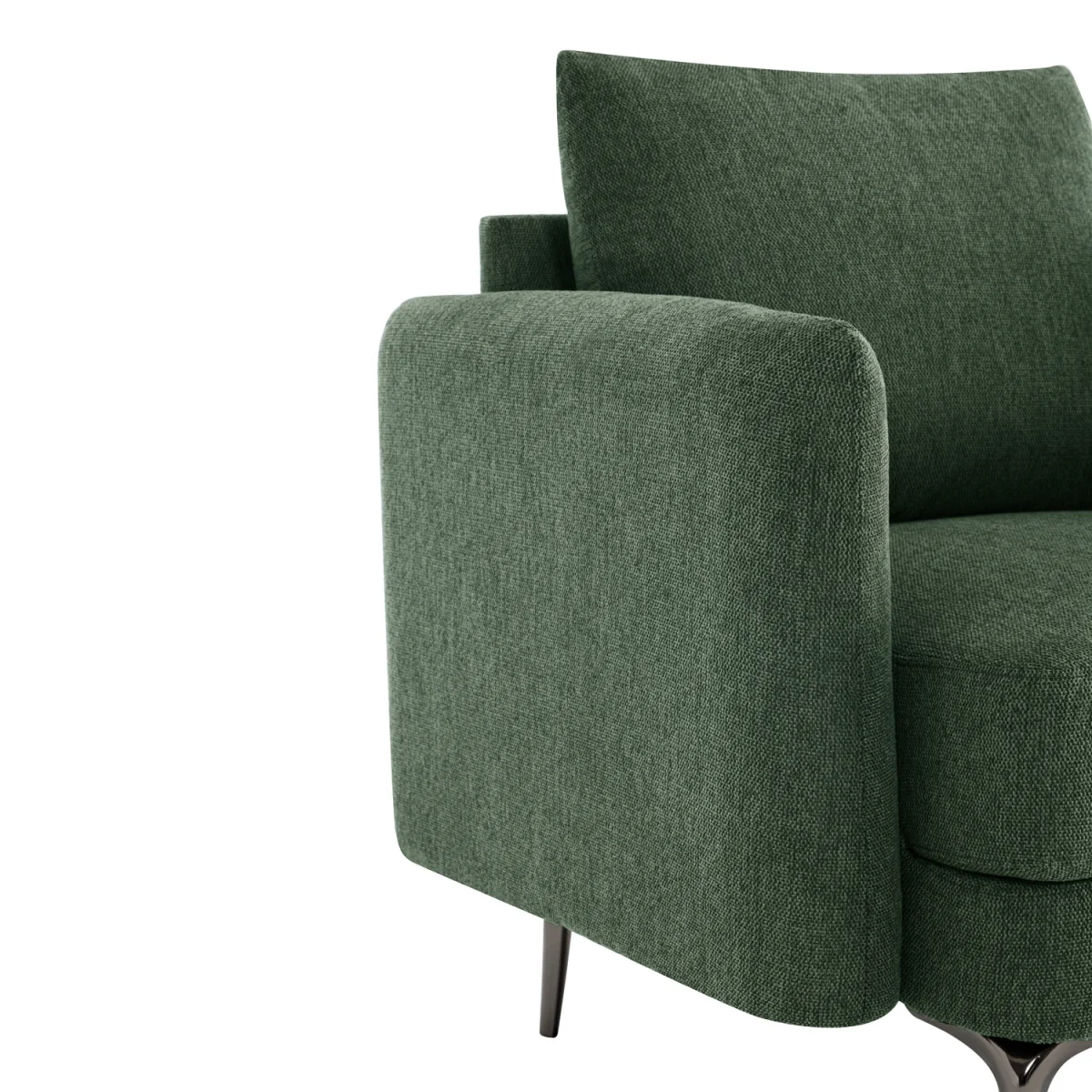 More4Homes Sofia Modern Scandi Style Fabric Sofa - Green – image 4