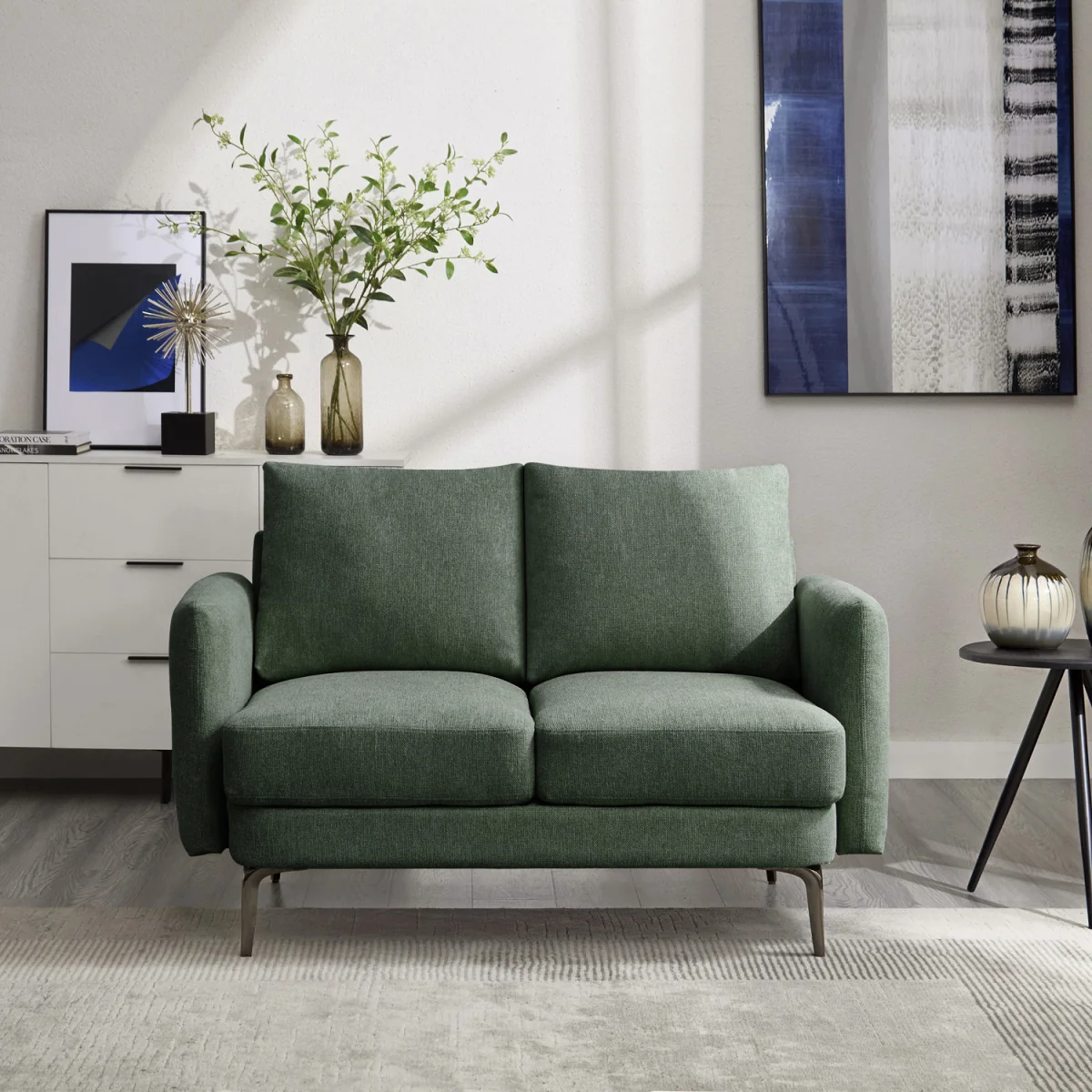 More4Homes Sofia Modern Scandi Style Fabric Sofa - Green – image 6