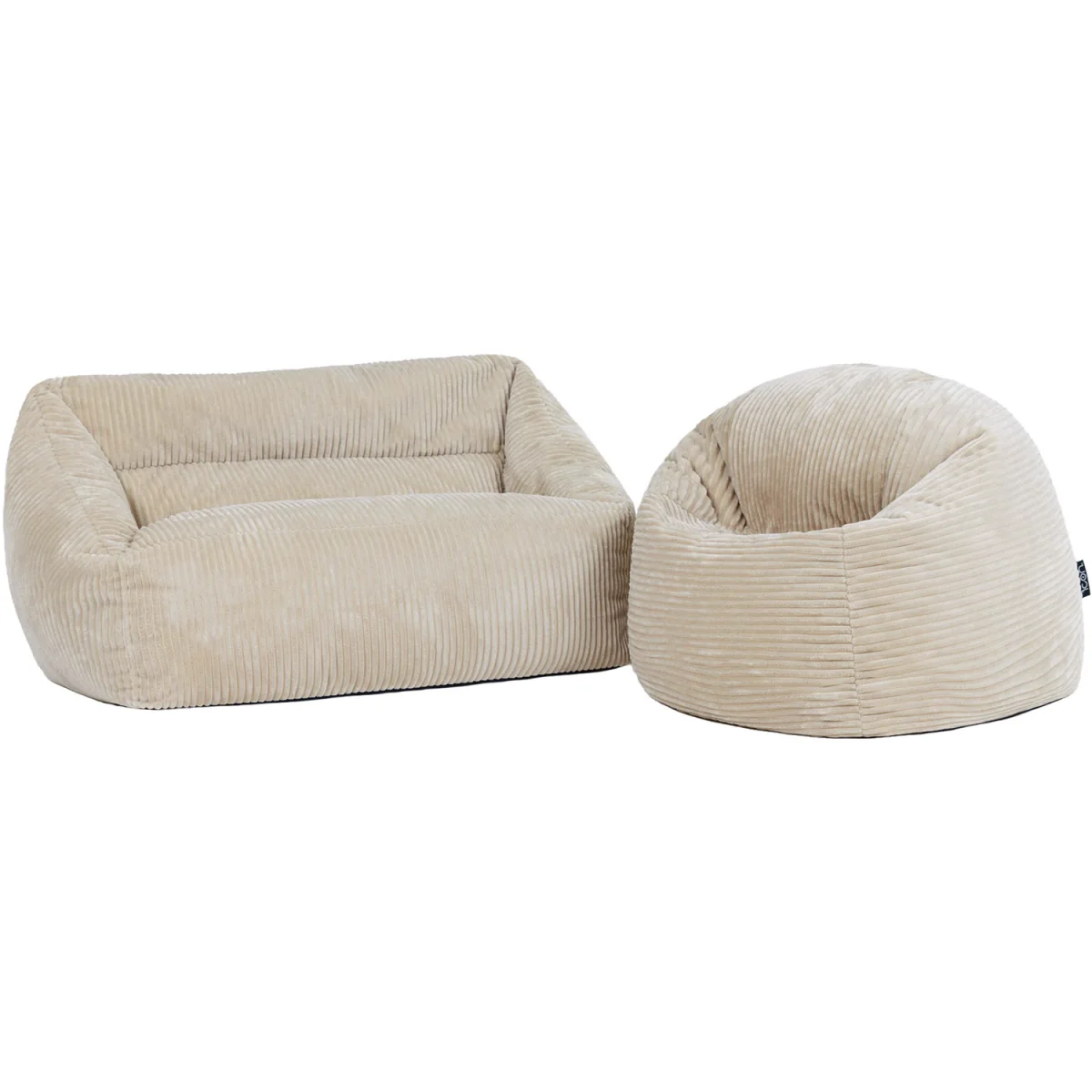 icon Kids Ceclia Sofa and Kids High Rest Jumbo Cord, Stone - Stone – image 6