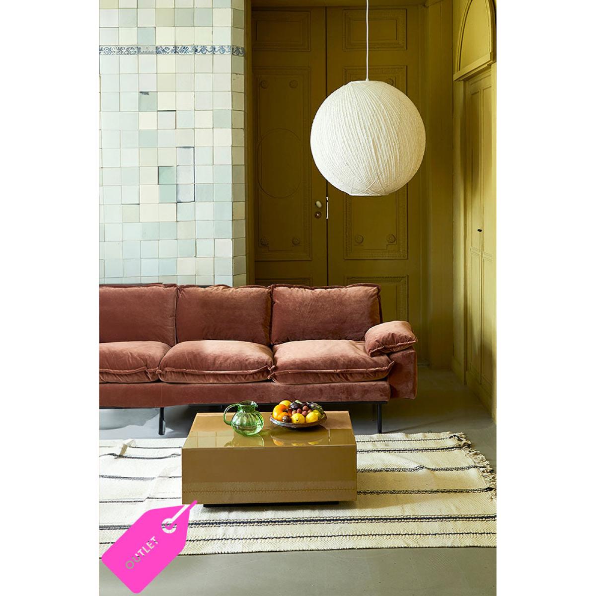HKliving Retro 4-Seater Sofa in Magnolia Velvet - SECONDS – image 2