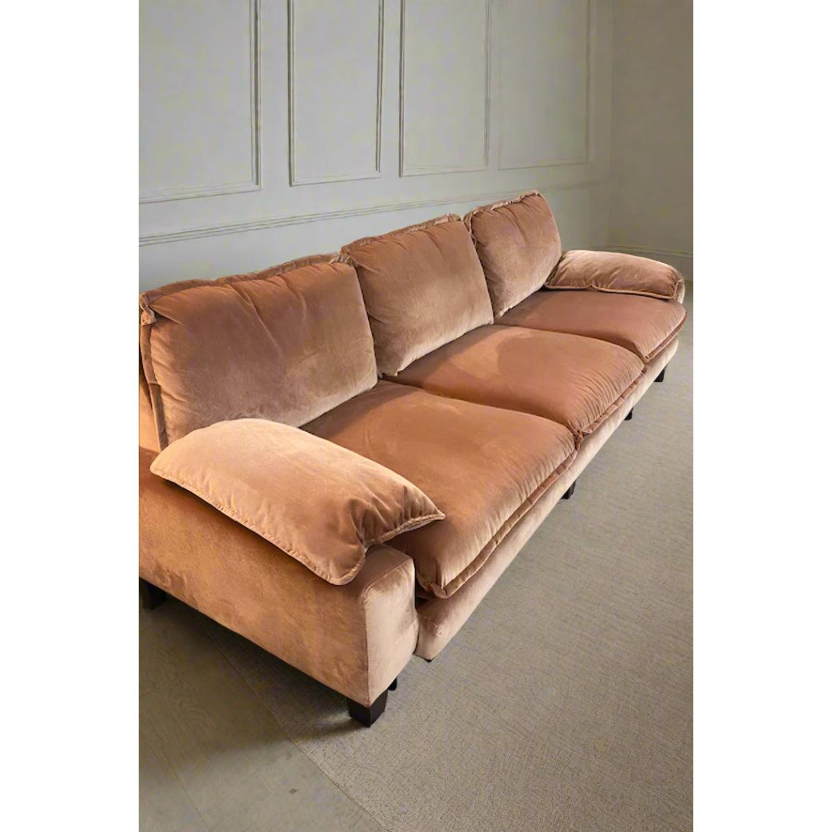 HKliving Retro 4-Seater Sofa in Magnolia Velvet - SECONDS – image 3