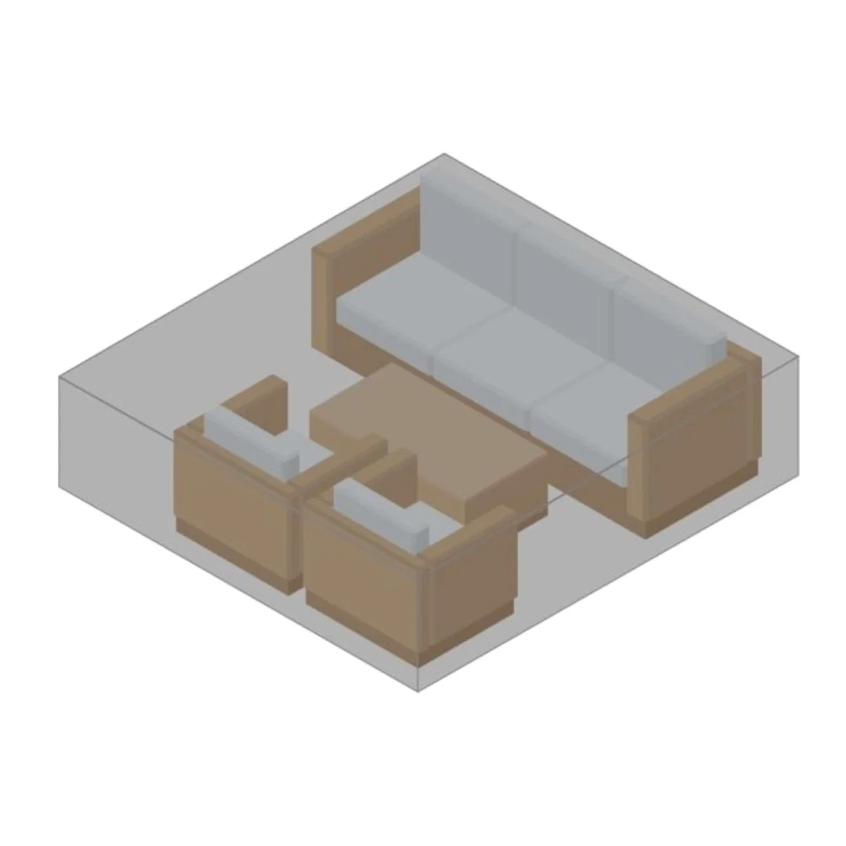 Sofa Furniture Protective Cover - Black