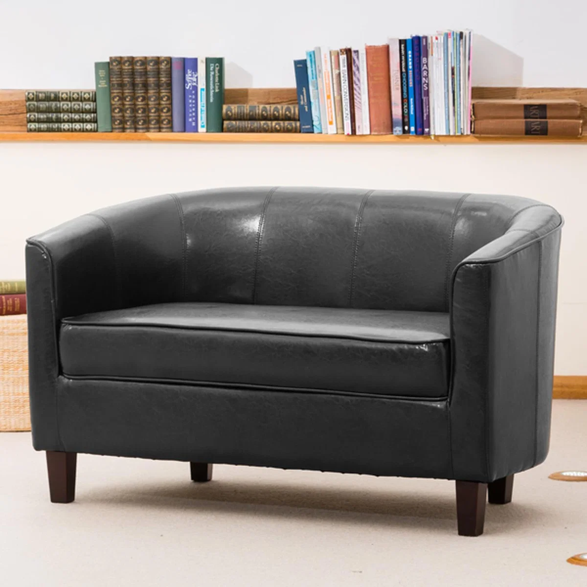 Colbert 2 Seat Tub Sofa - Black