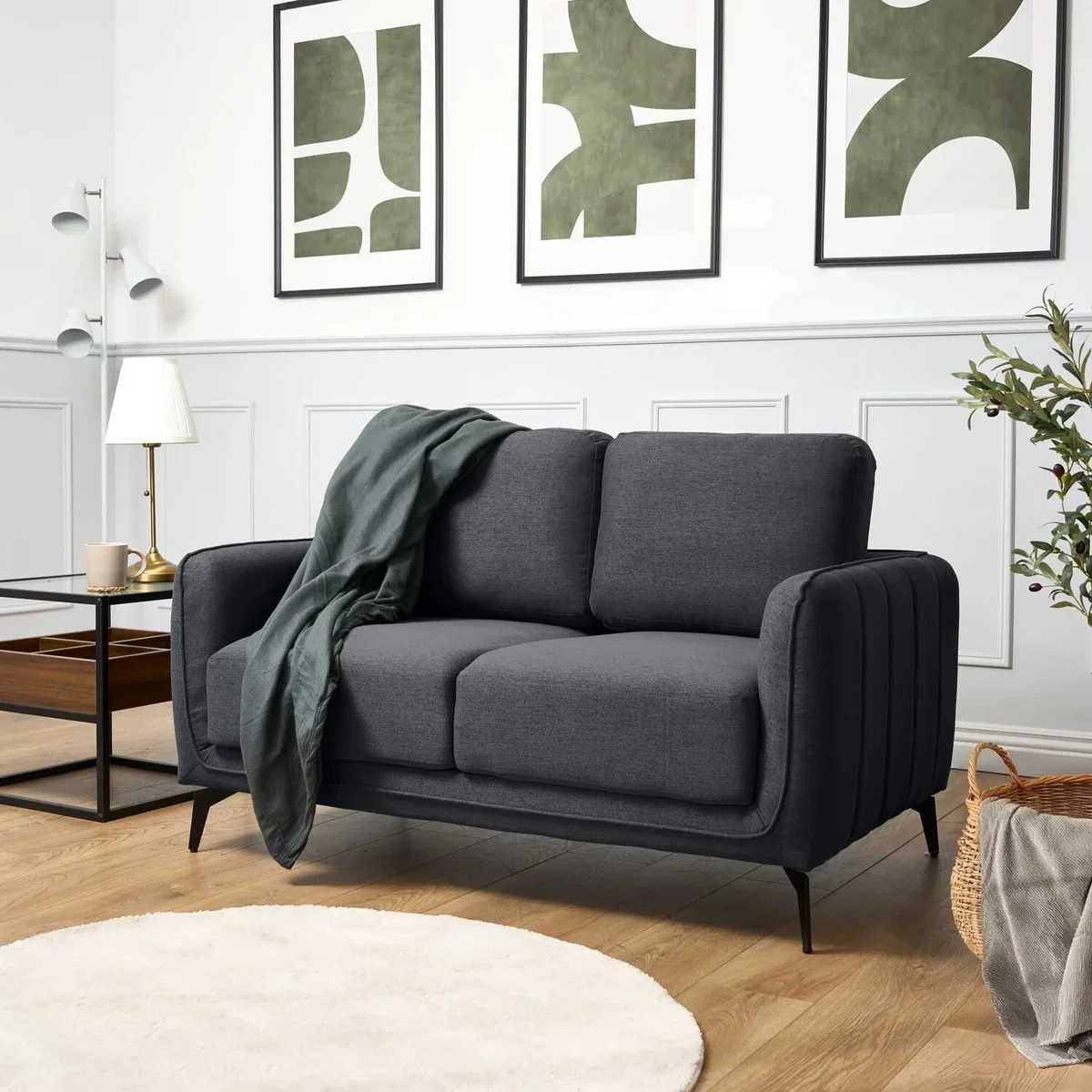Brixton Scandinavian Sofa - Dark Grey / 2 – image 2