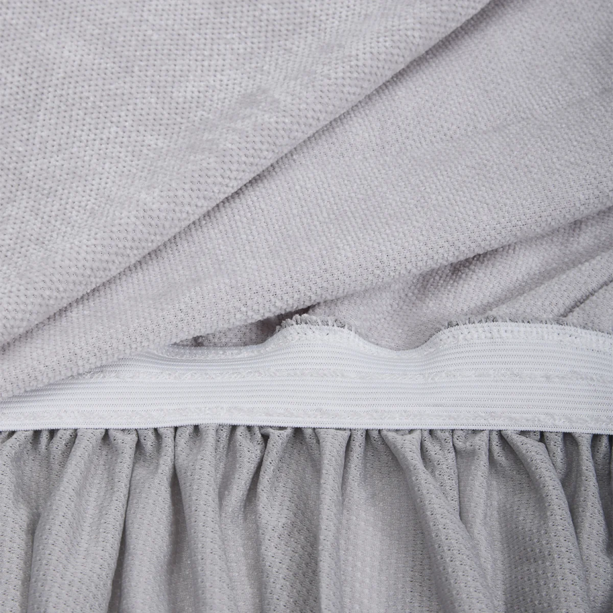 High Stretch Sofa Cover with Foam Rods - Light Grey / 145 - 185 cm / 24.5cm – image 5