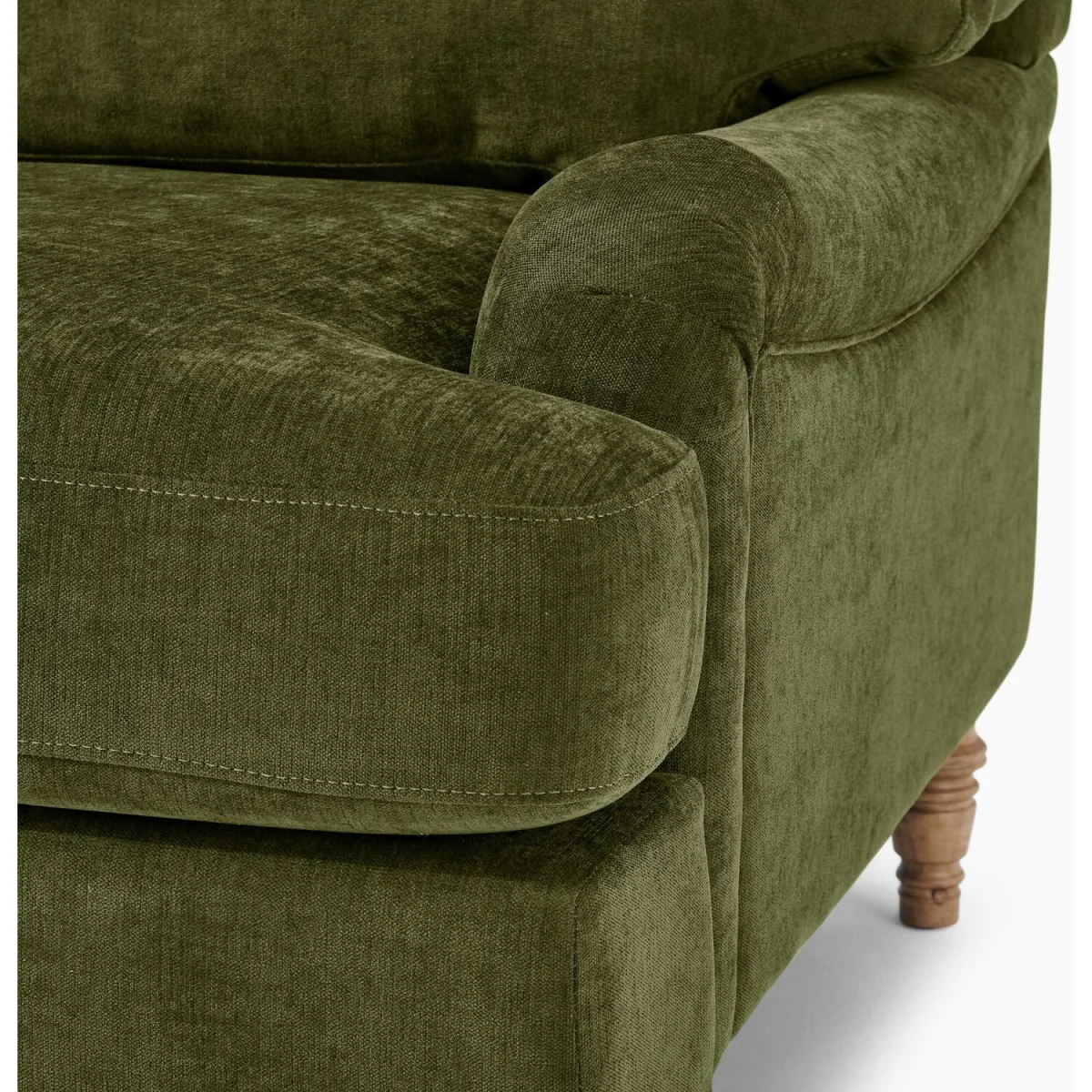 Bernie Chenille Fabric 2 Seater Sofa - Green – image 2