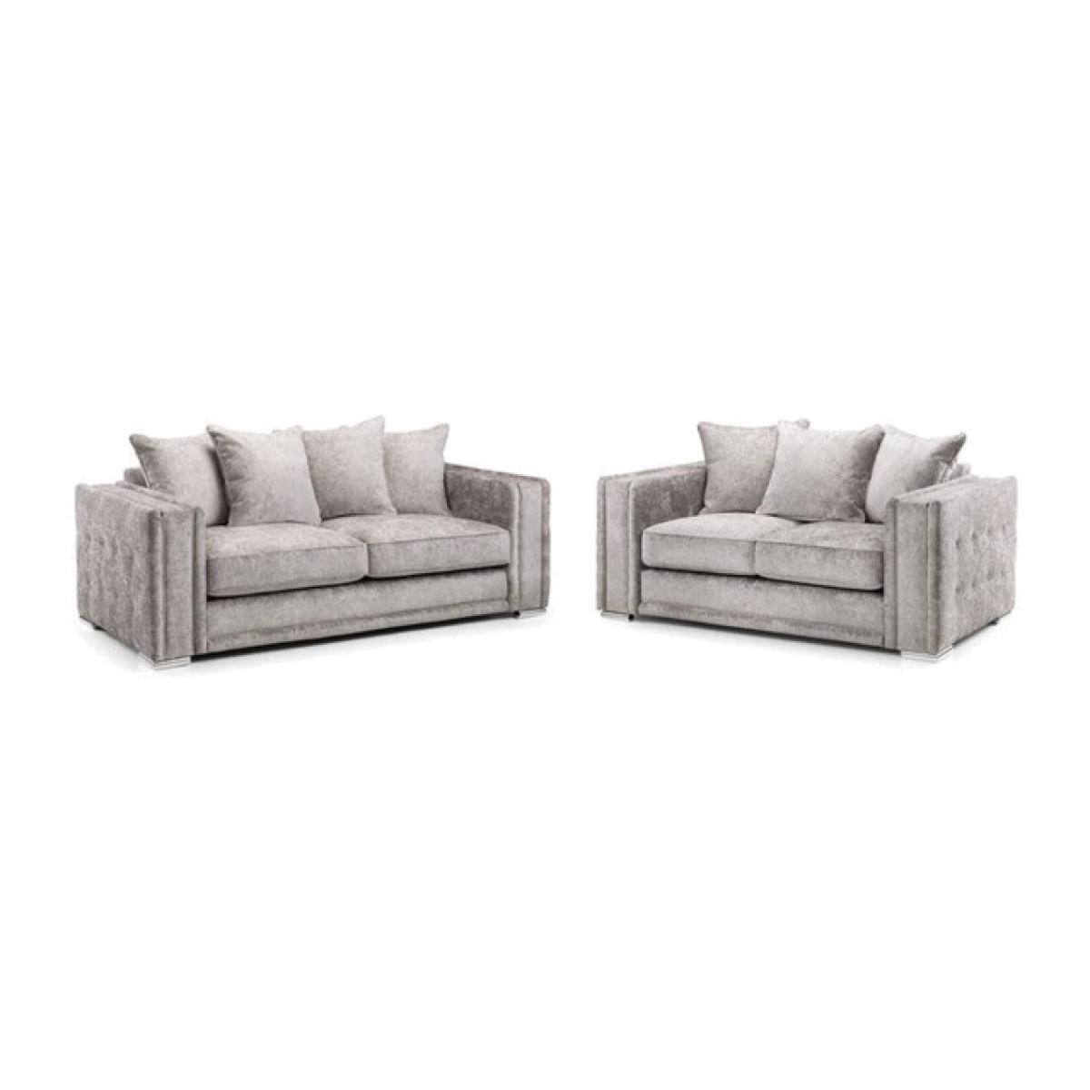 Alexa Chenille 32 Sofa Set - Truffle - Truffle
