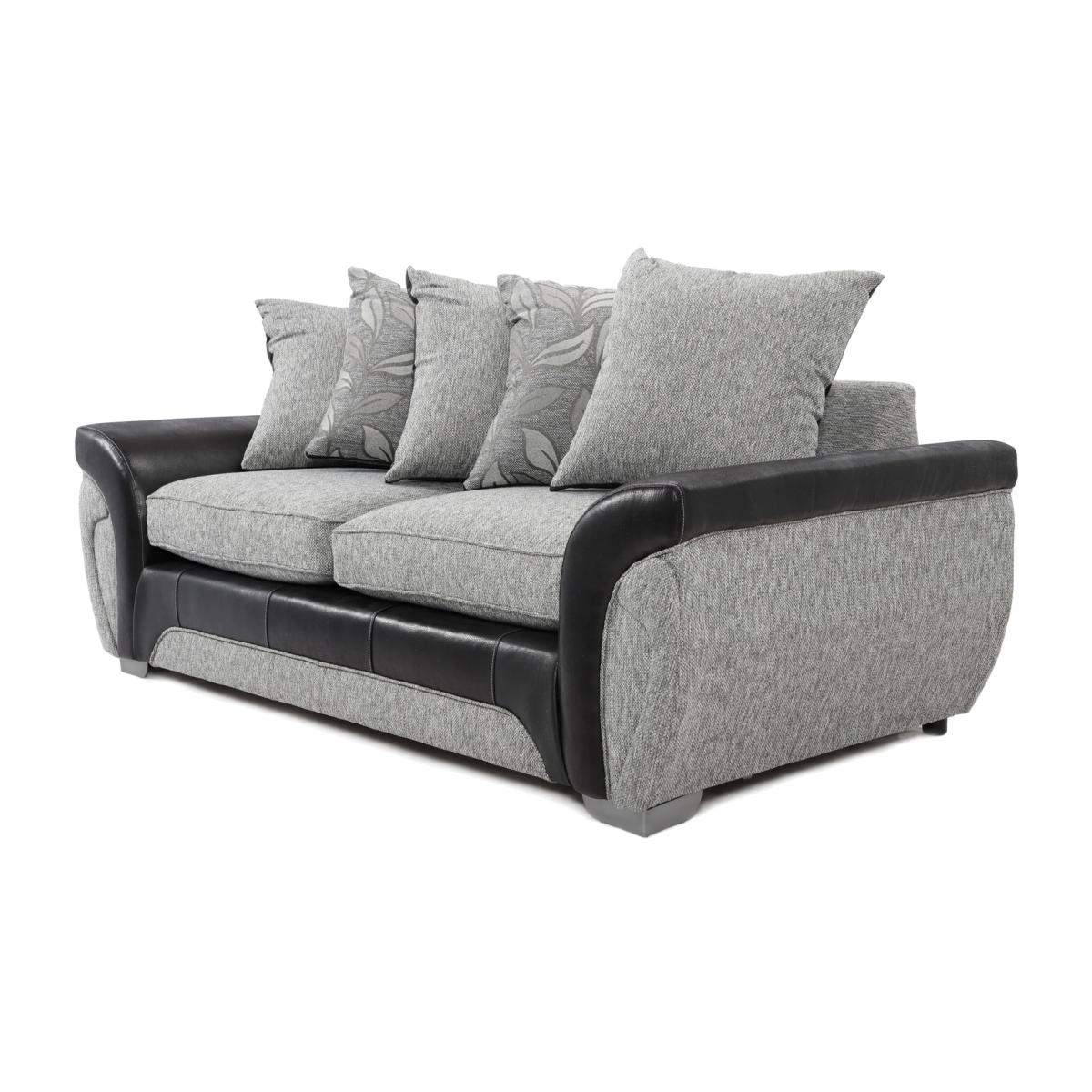 Dundee Fabric Sofa Set - Grey / 3