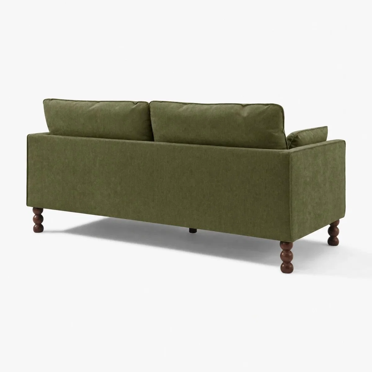 Monroe Chenille Fabric 3 Seater Sofa - Green – image 6