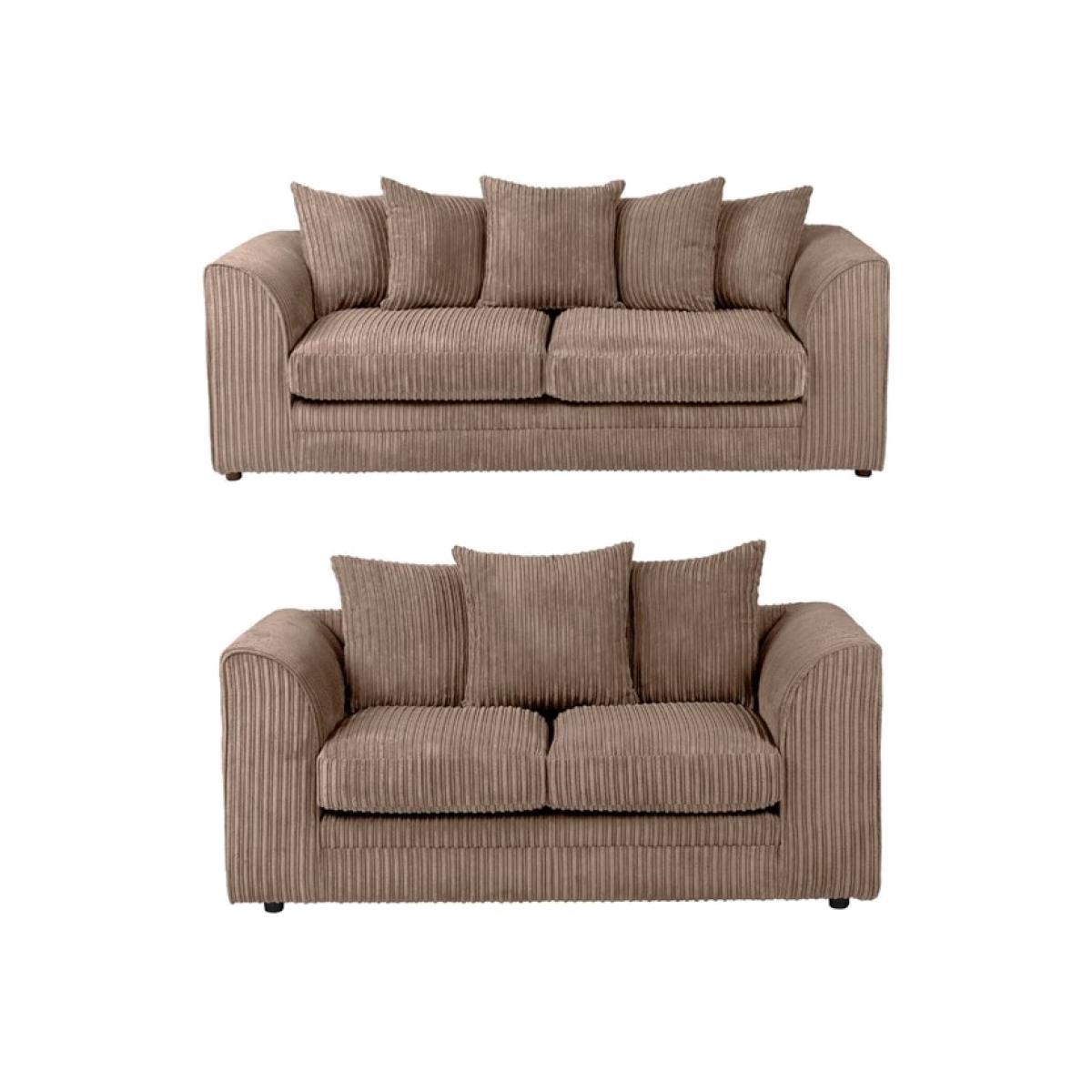 BYRON Cord Sofa Set 3 Plus 2 COFFEE - Coffee / 5