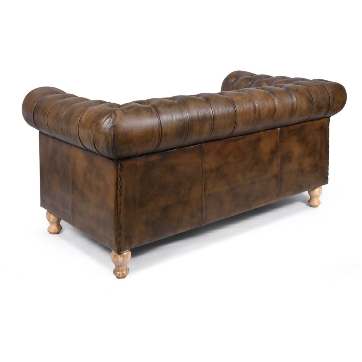 Windsor Leather 2 Seater Sofa - Old English – image 5