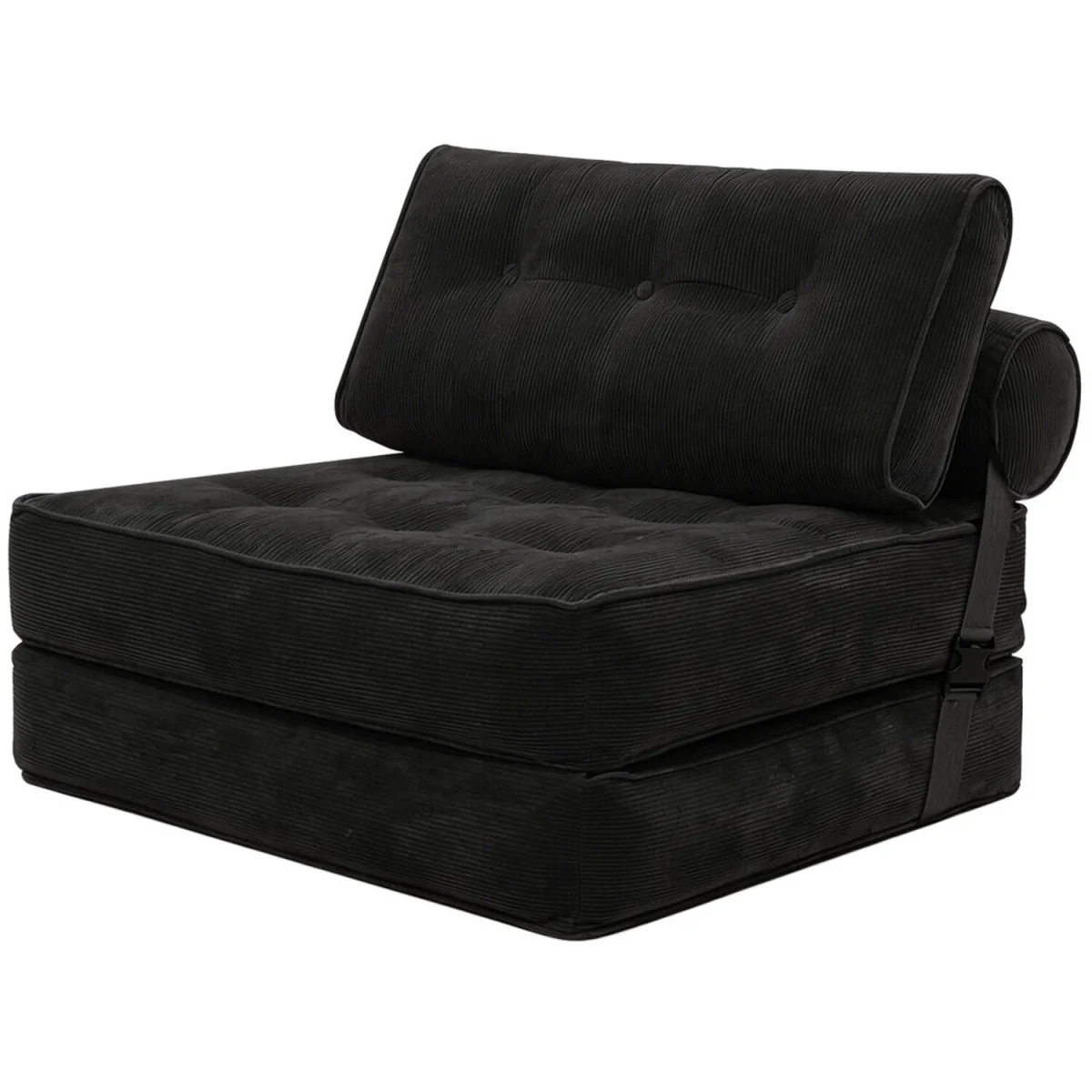 Levede Single Convertible Foldable Floor Mattress Sofa Bed - Black – image 8