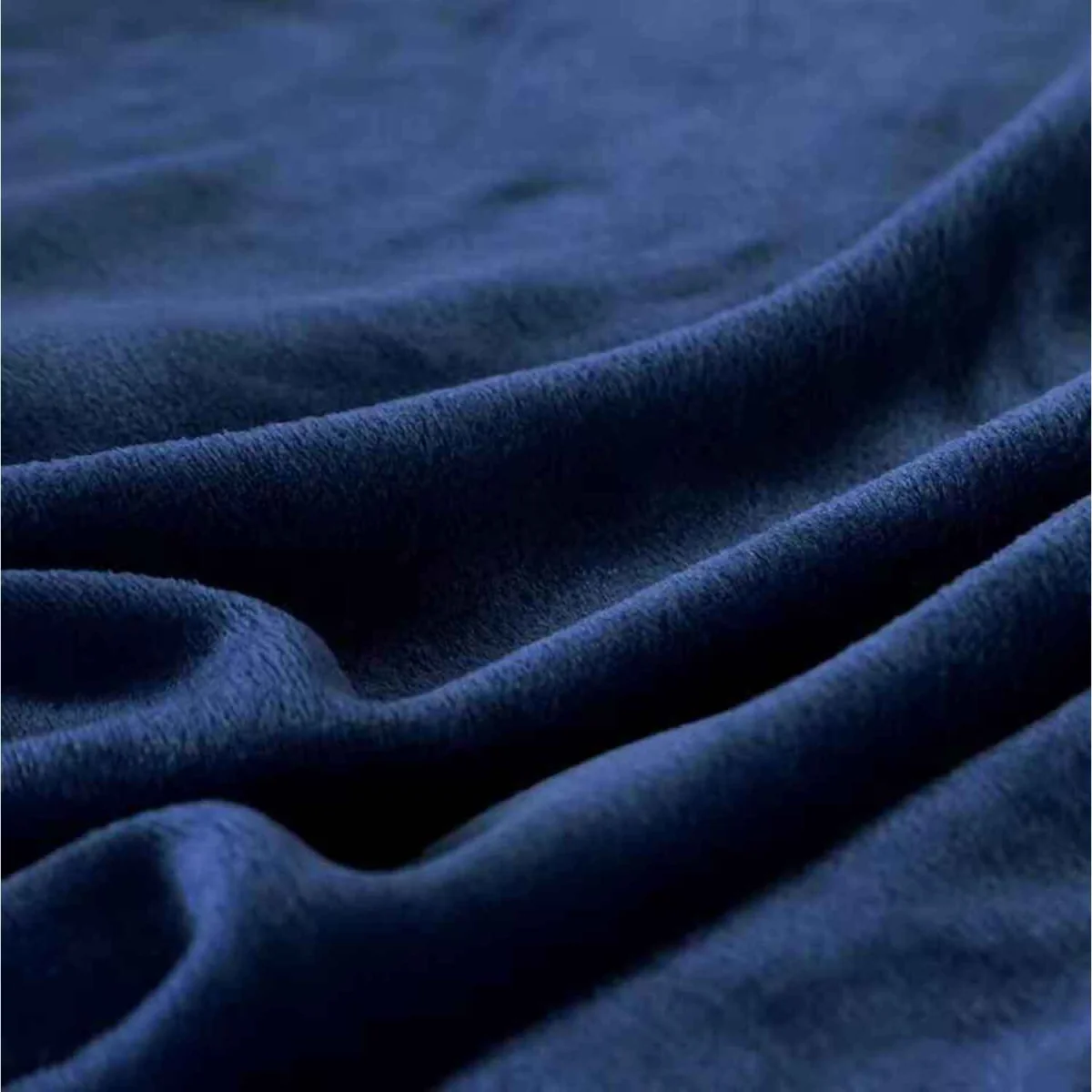 Soft Flannel Fleece Blanket for Bed or Sofa - dark blue – image 3