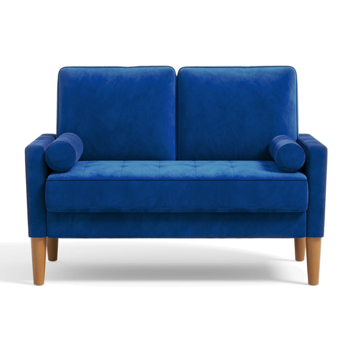 2 Seater Velvet Couches - Blue